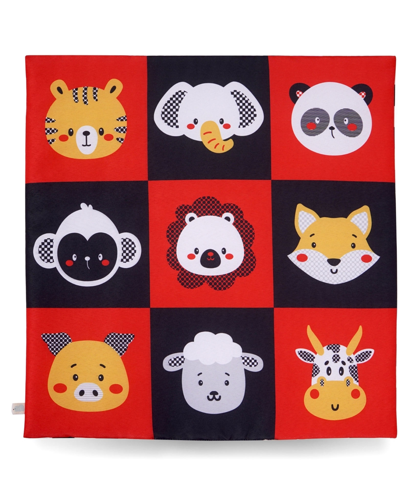Tidy Sleep - Red and Black| High Contrast Cloth Mat for Newborns-picture-1