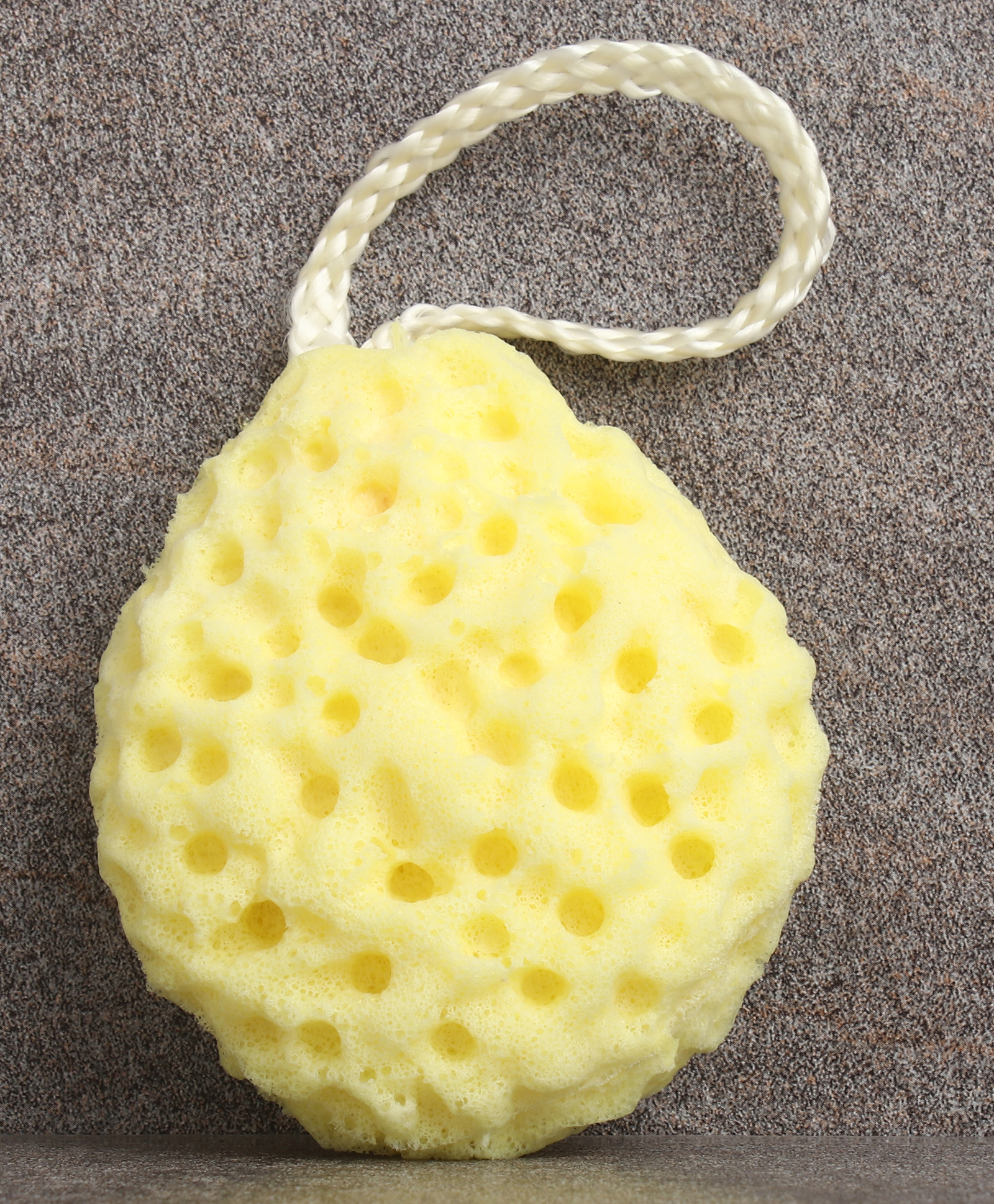 Bath Sponge /Loofah with Hanging Loop Free Size - Yellow-image-49