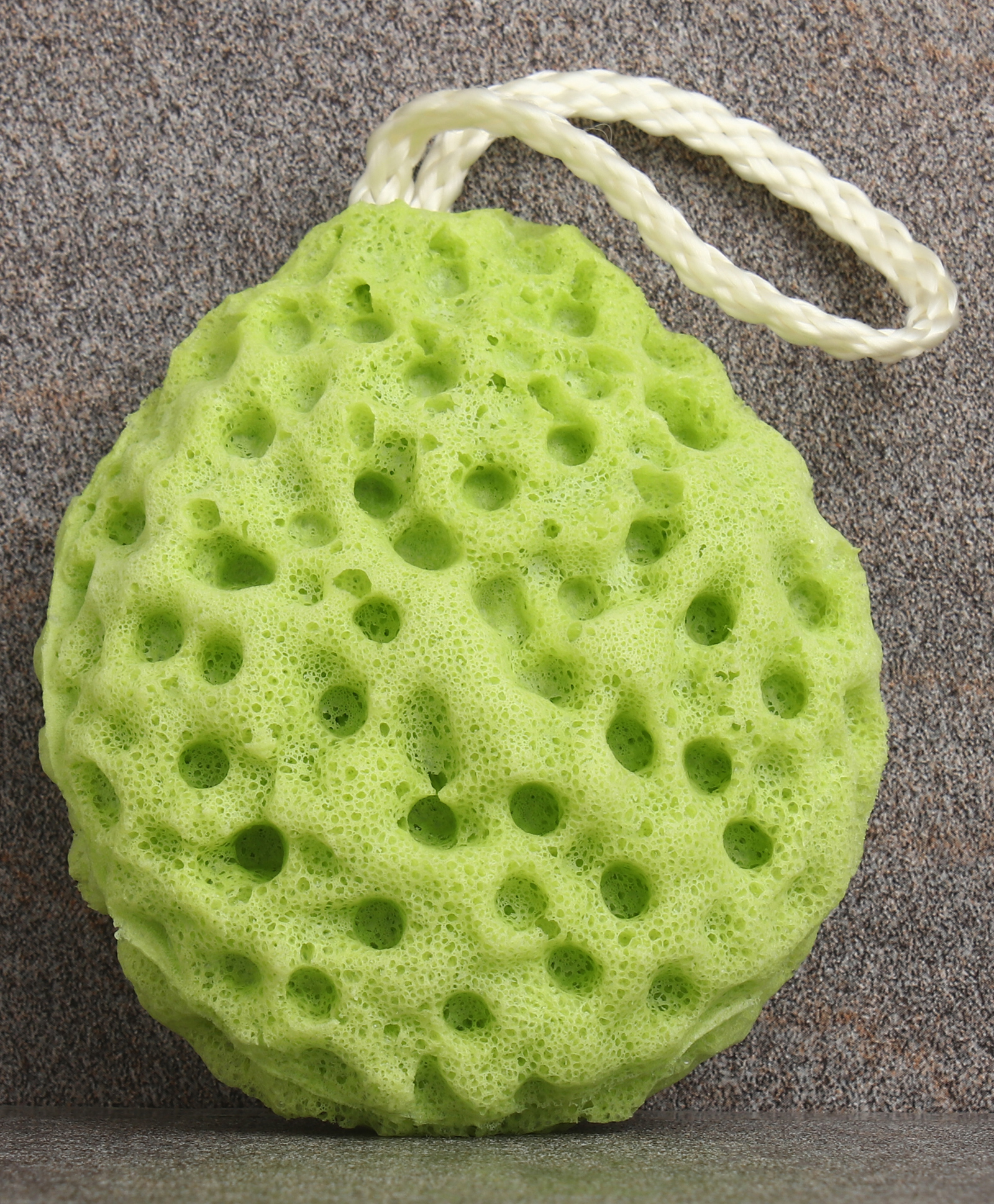 Bath Sponge /Loofah with Hanging Loop Free Size - Green-image-48