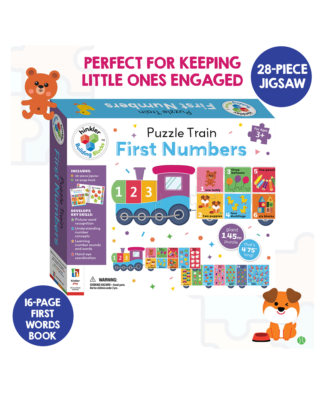 Building Blocks Puzzle Train First Numbers | Jigsaw Set | Learning with Fun for Toddlers |Board Book - English-image-20