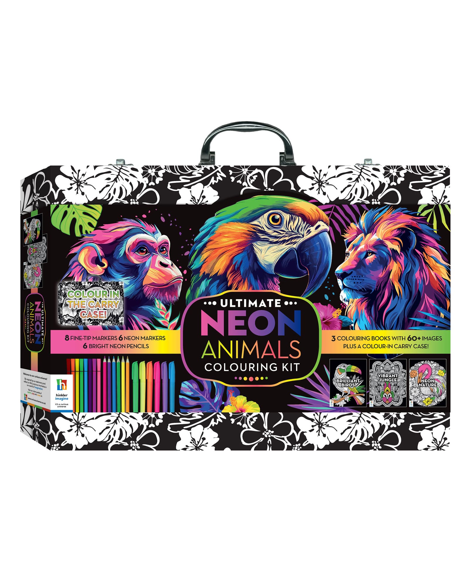 Ultimate Neon Colouring Suitcase With Kit Board Book - English-image-4