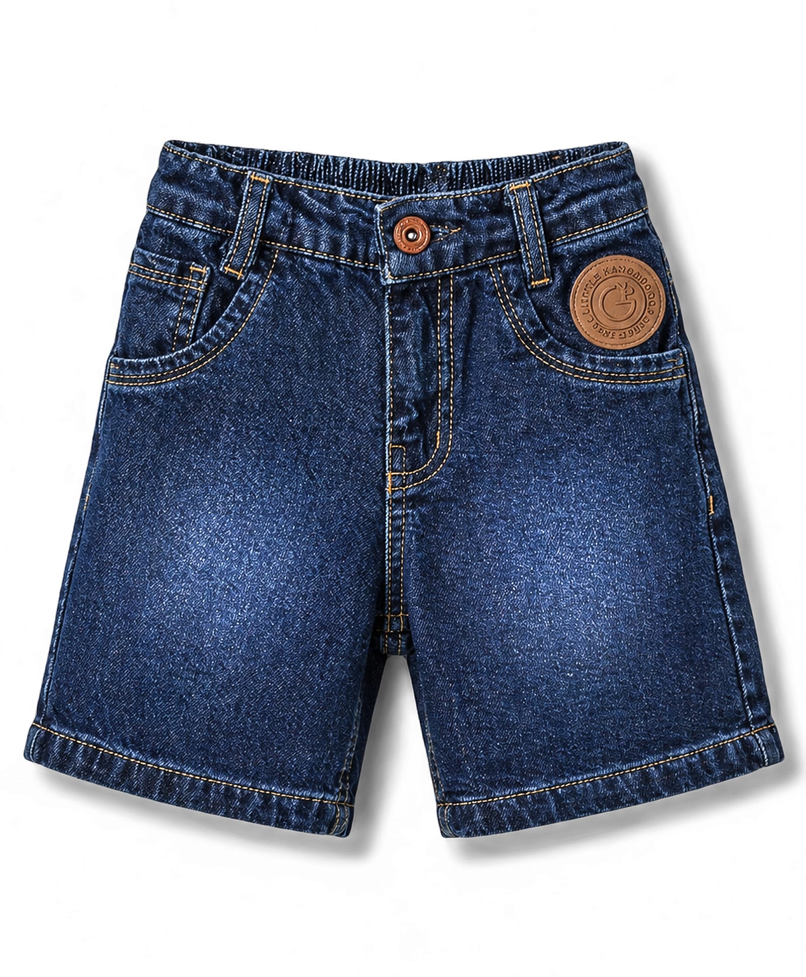 Little Kangaroos Denim Woven Knee Length Solid Color Denim Jeans - Navy Blue-image-34
