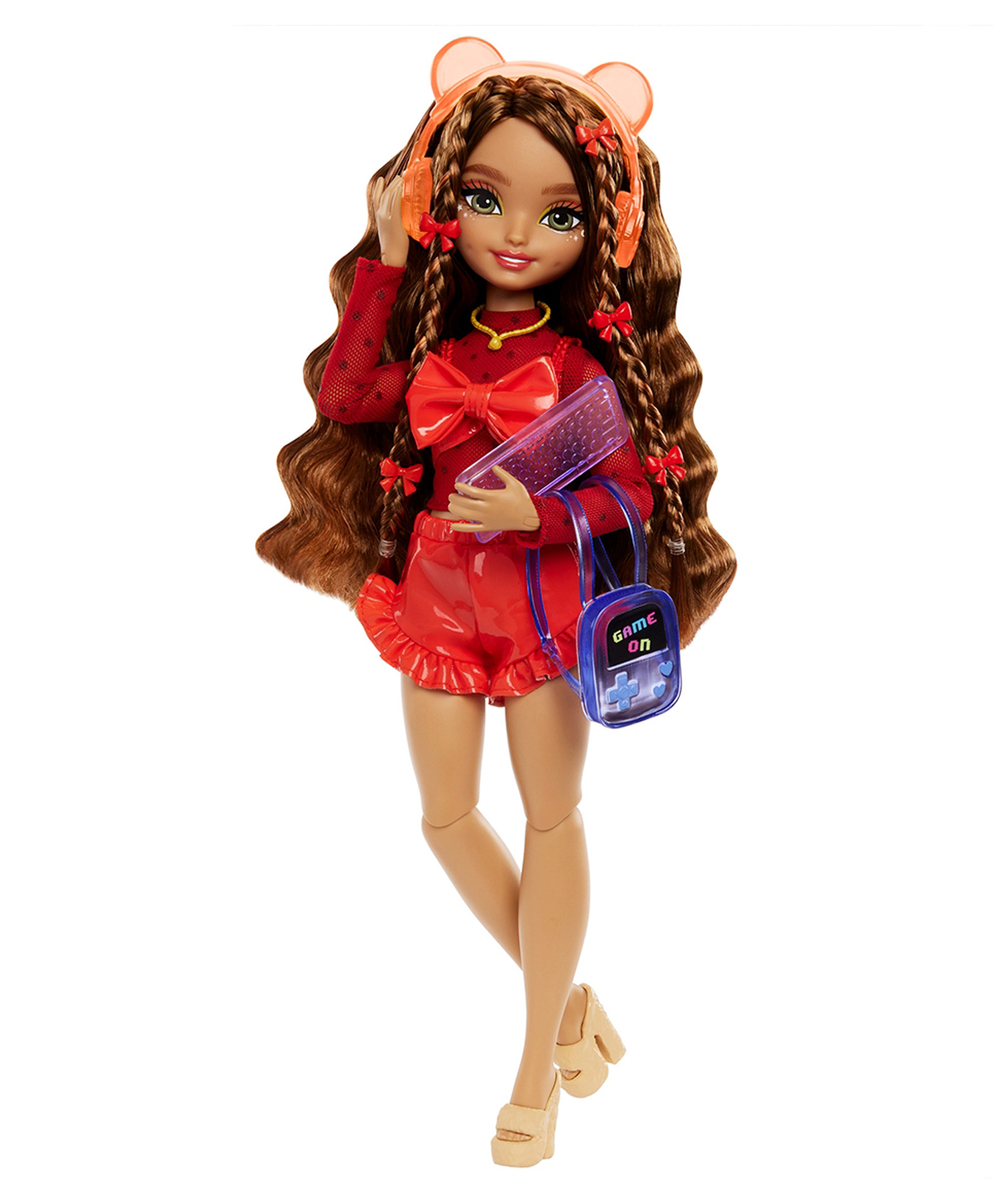 Barbie Dream Besties Teresa Fashion Doll with Video Game Themed Accessories, 10 Piece Count Multicolor - Height 32.5 cm-picture-16