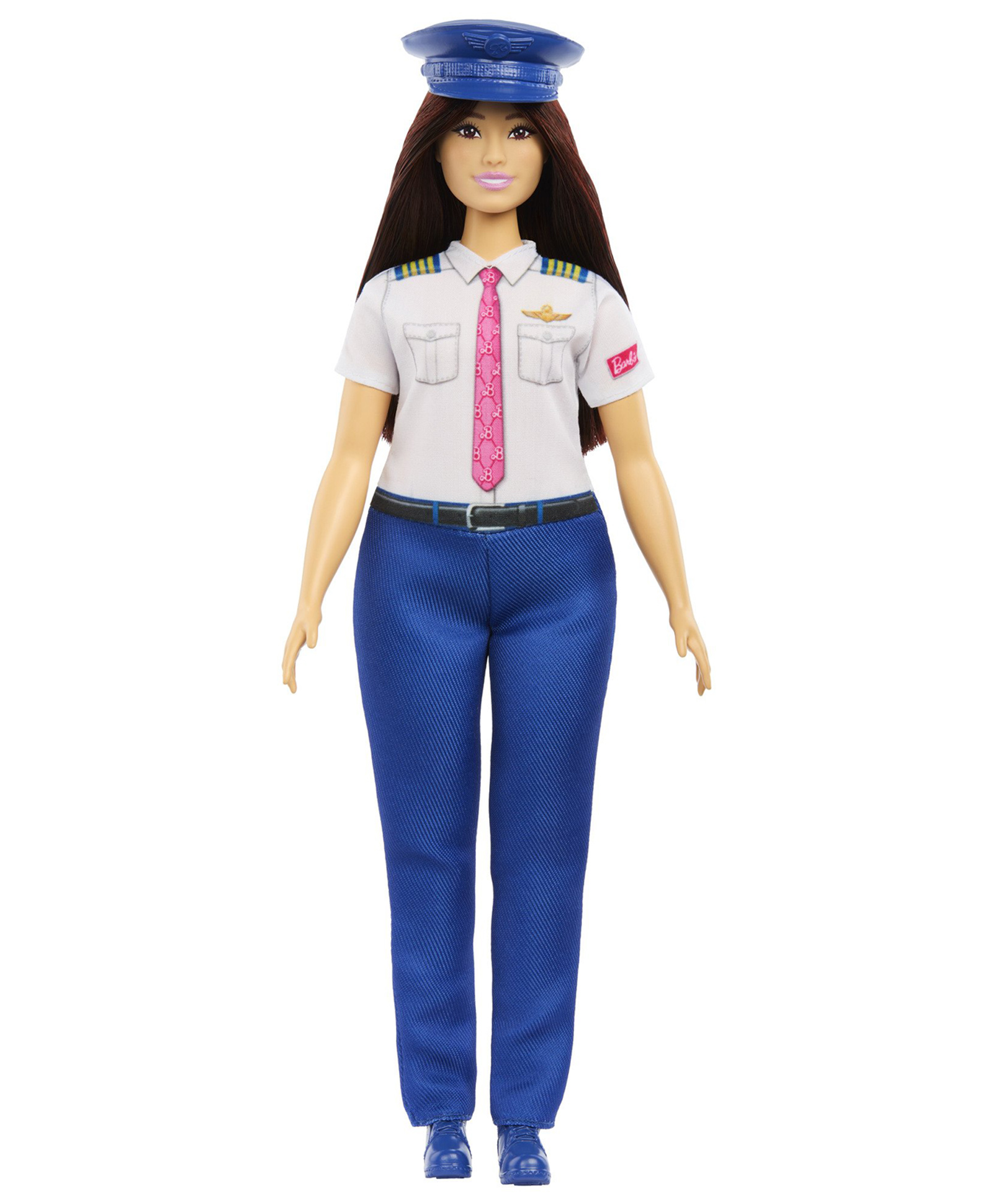 Barbie Careers Pilot Doll & Accessory, Fashion Doll Wearing Removable Uniform & Shoes with Hat Multicolor - Height 28 cm-picture-47