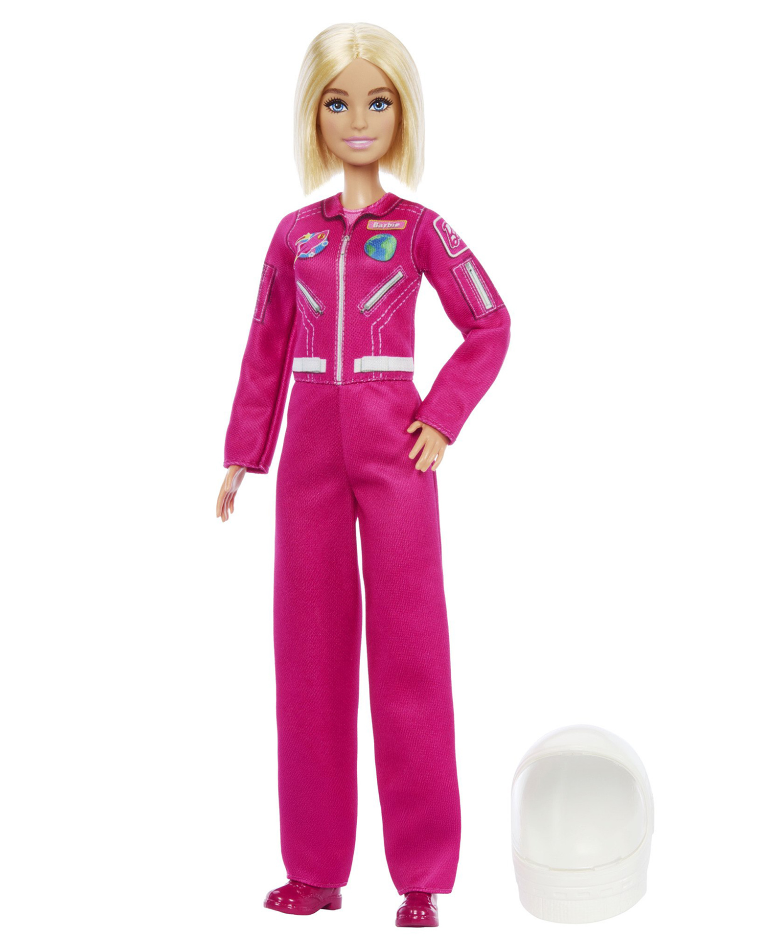 Barbie Careers Astronaut Doll & Accessory, Fashion Doll Wearing Removable Spacesuit with Helmet Purple - Height 28 cm-picture-46