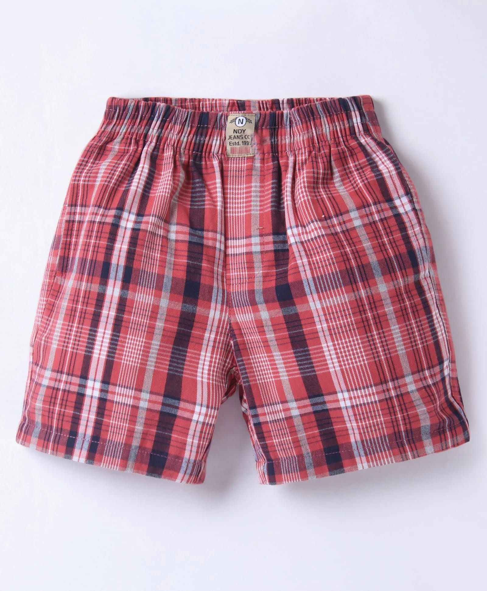 Noddy Plaid Checked Shorts - Peach-picture-19