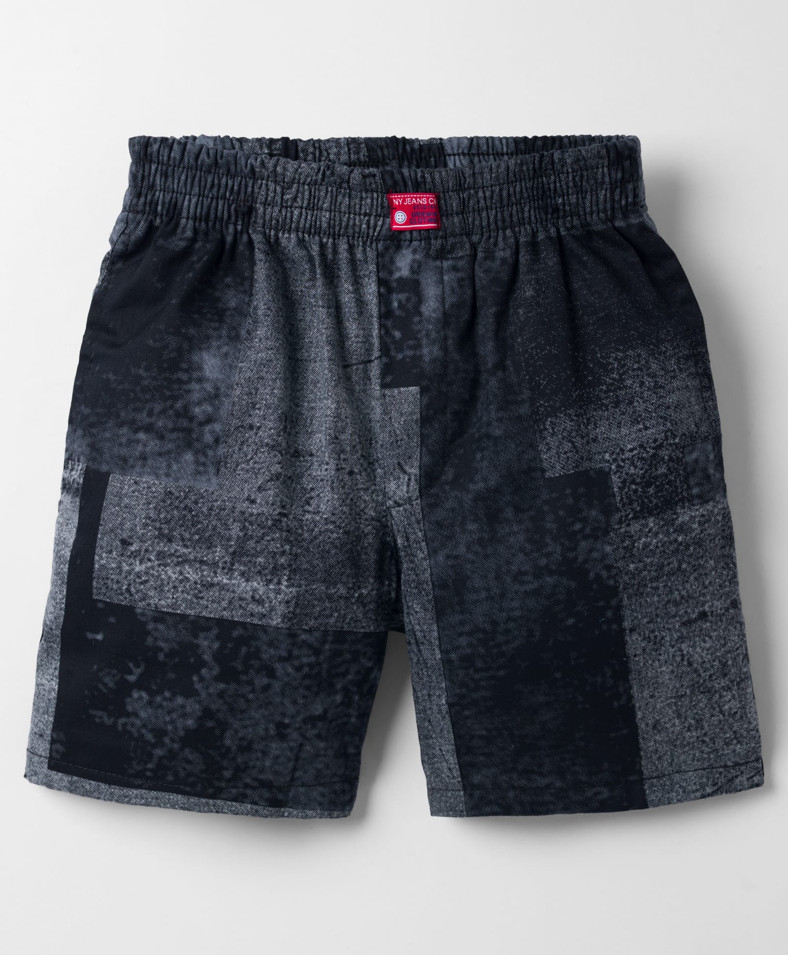 Noddy Abstract Designed Shorts - Black-picture-12