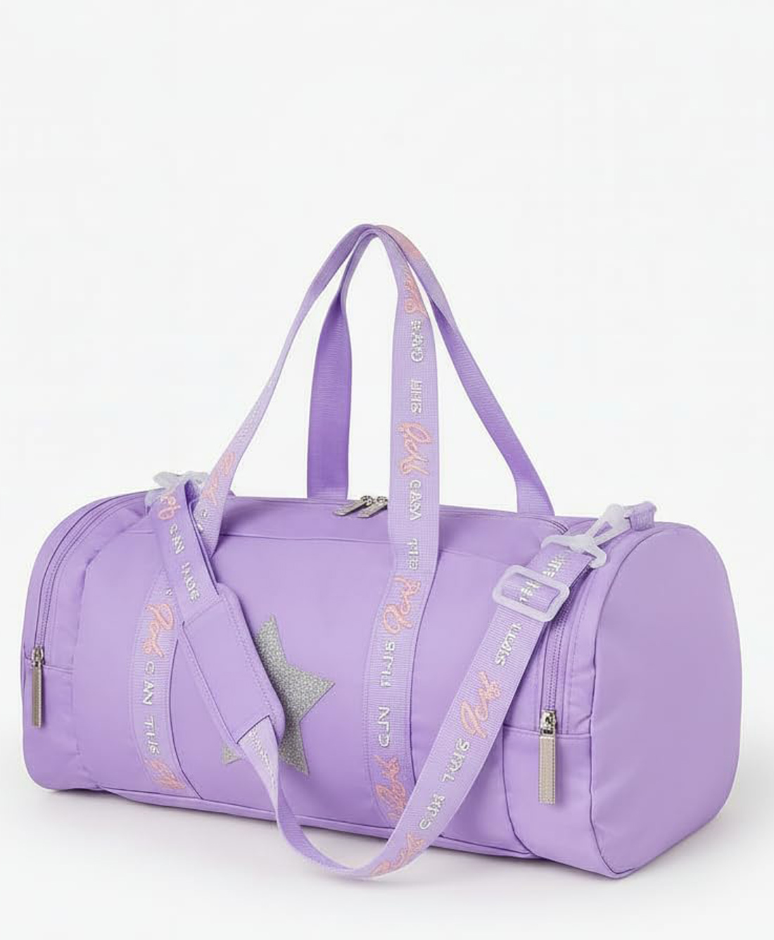 HAPPY HUES Star Duffle Bags for girls -activity classes/ Gymnastic and travel bag- Purple-image-41