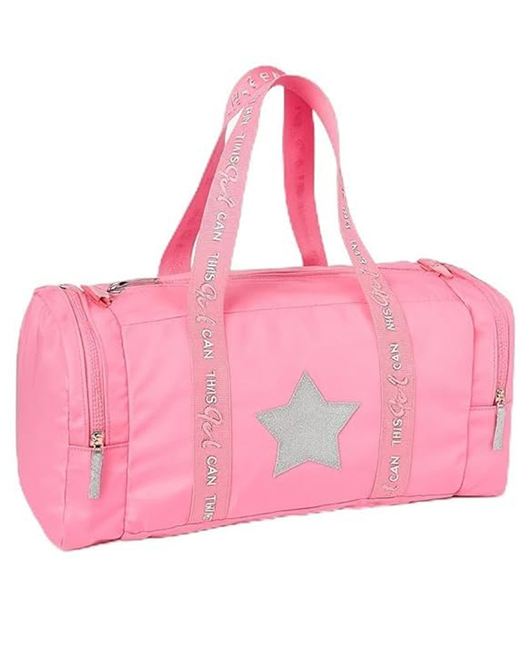 Happy Hues Star Duffle Bags for girls -activity classes/ Gymnastic and travel bag- Pink-image-46
