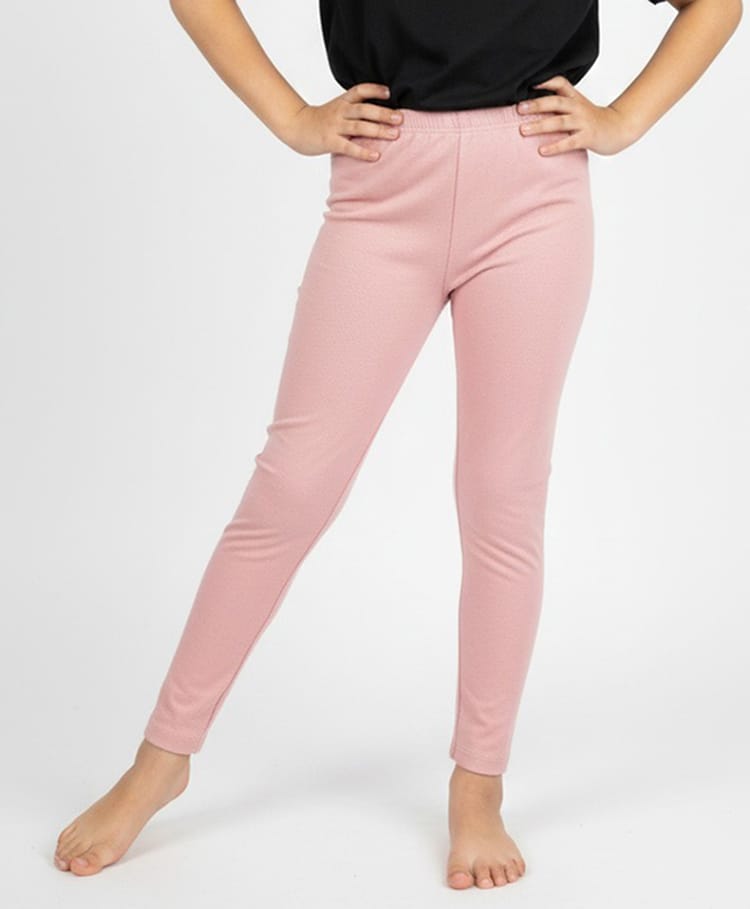 Charm n Cherish Cotton Knit Solid Leggings - Rose Dust-picture-25
