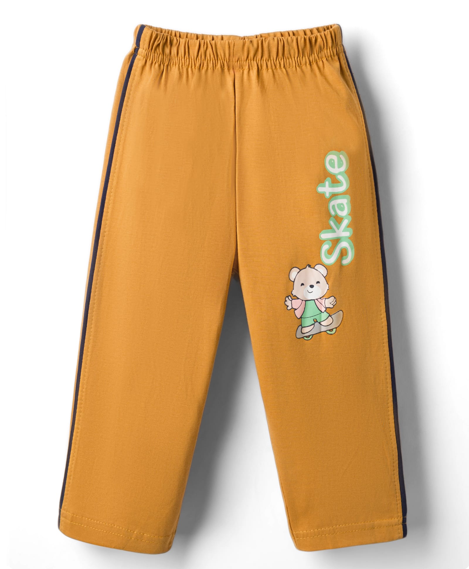 Tango Single Jersey Knit Full Length Lounge Pant With Animal Print - Golden-picture-29
