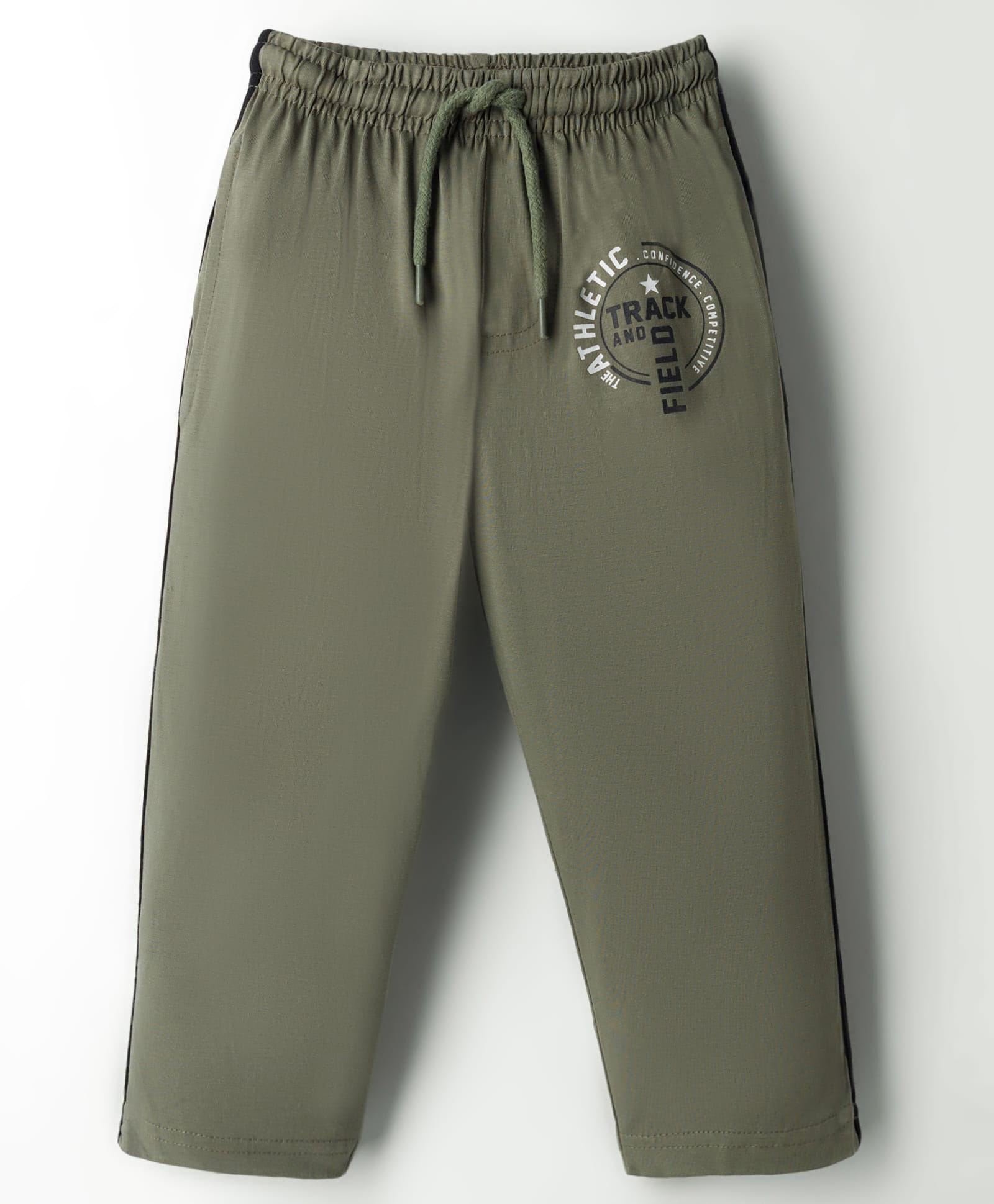 Taeko Single Jersey Knit Full Length Text Printed Lounge Pant - Olive Green-picture-26