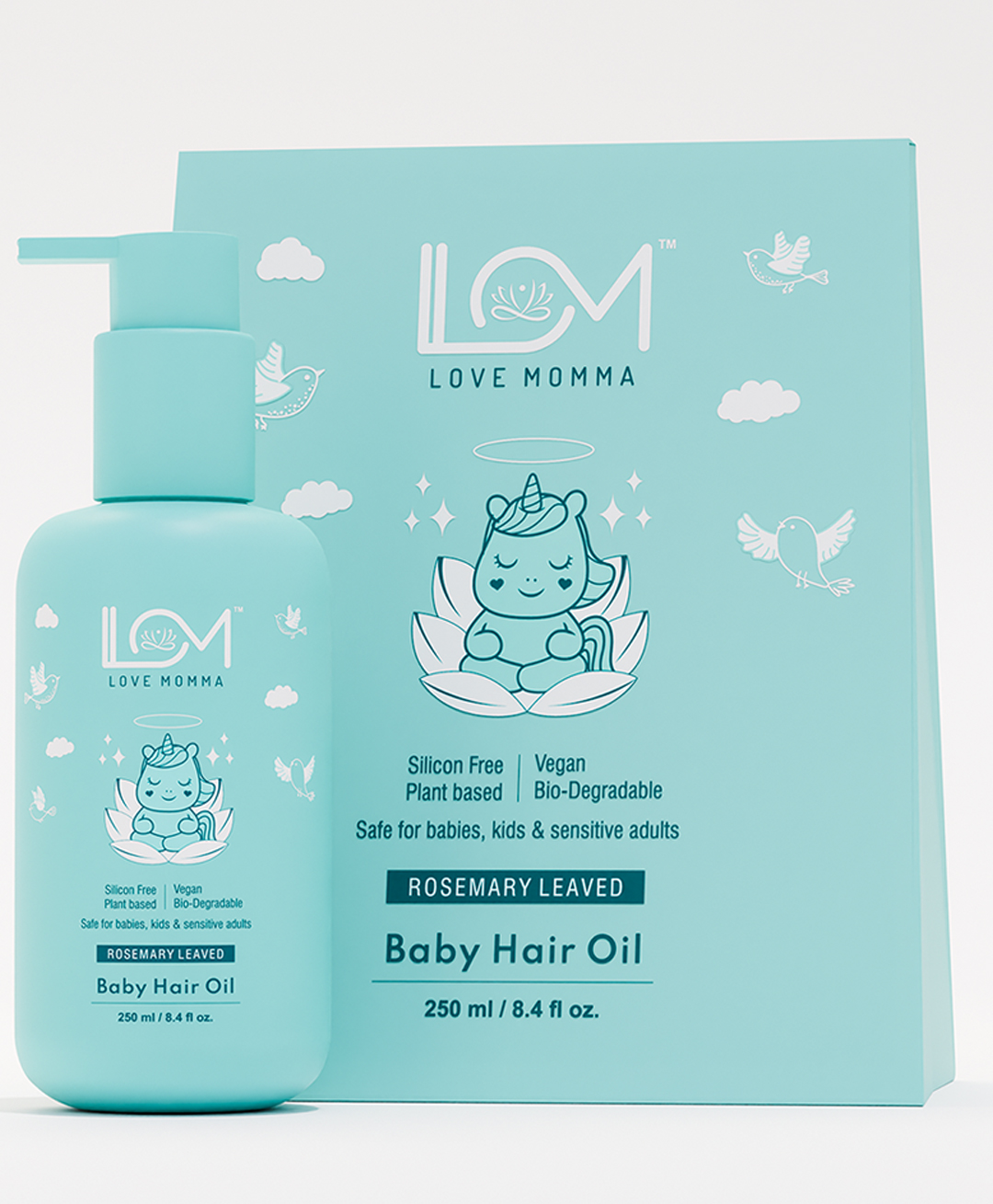 Love Momma Rosemary Leave Baby Hair Oil, 250ml-image-30
