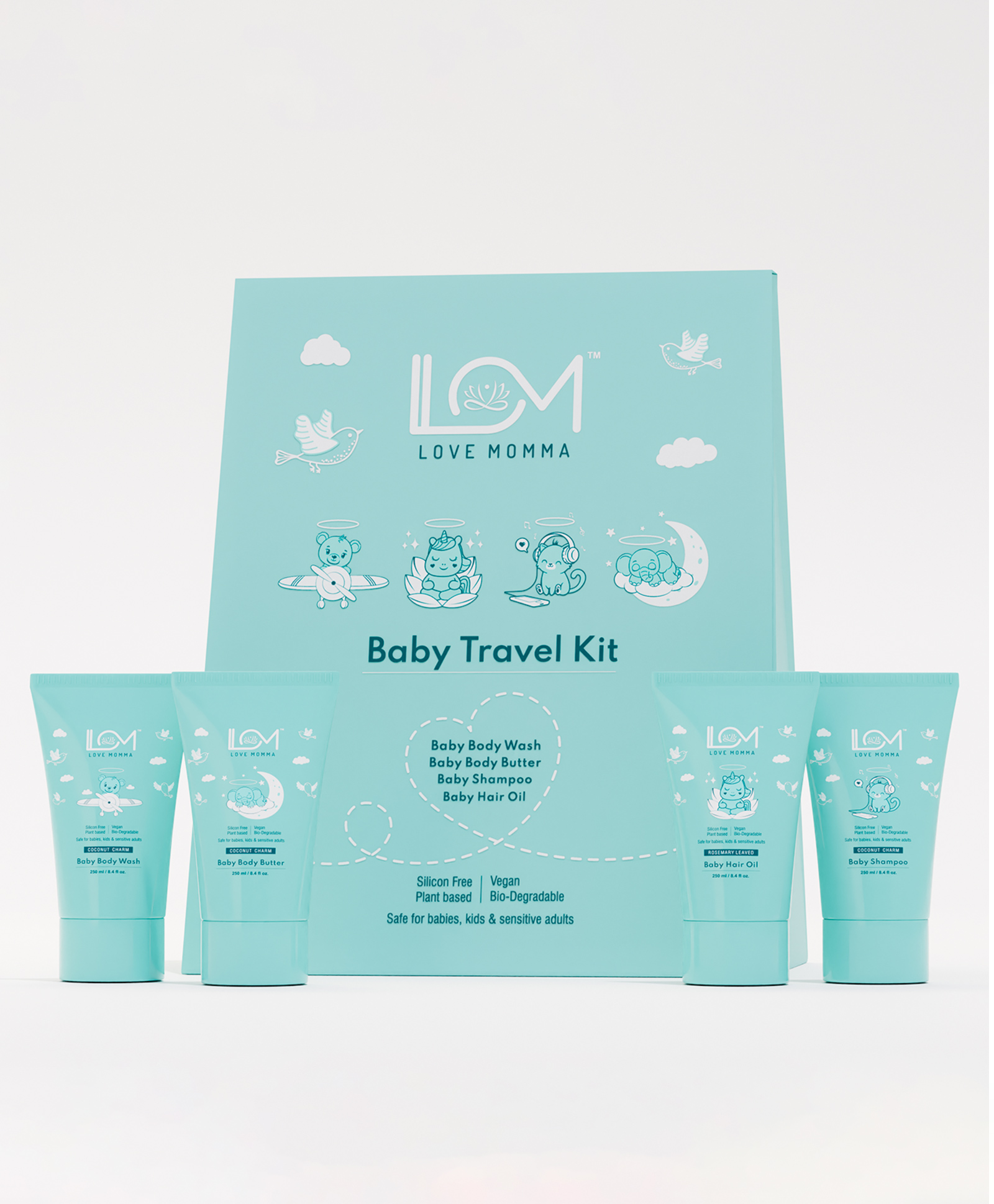 Love Momma Baby Travel Kit - 120ml (30ml each)-image-25