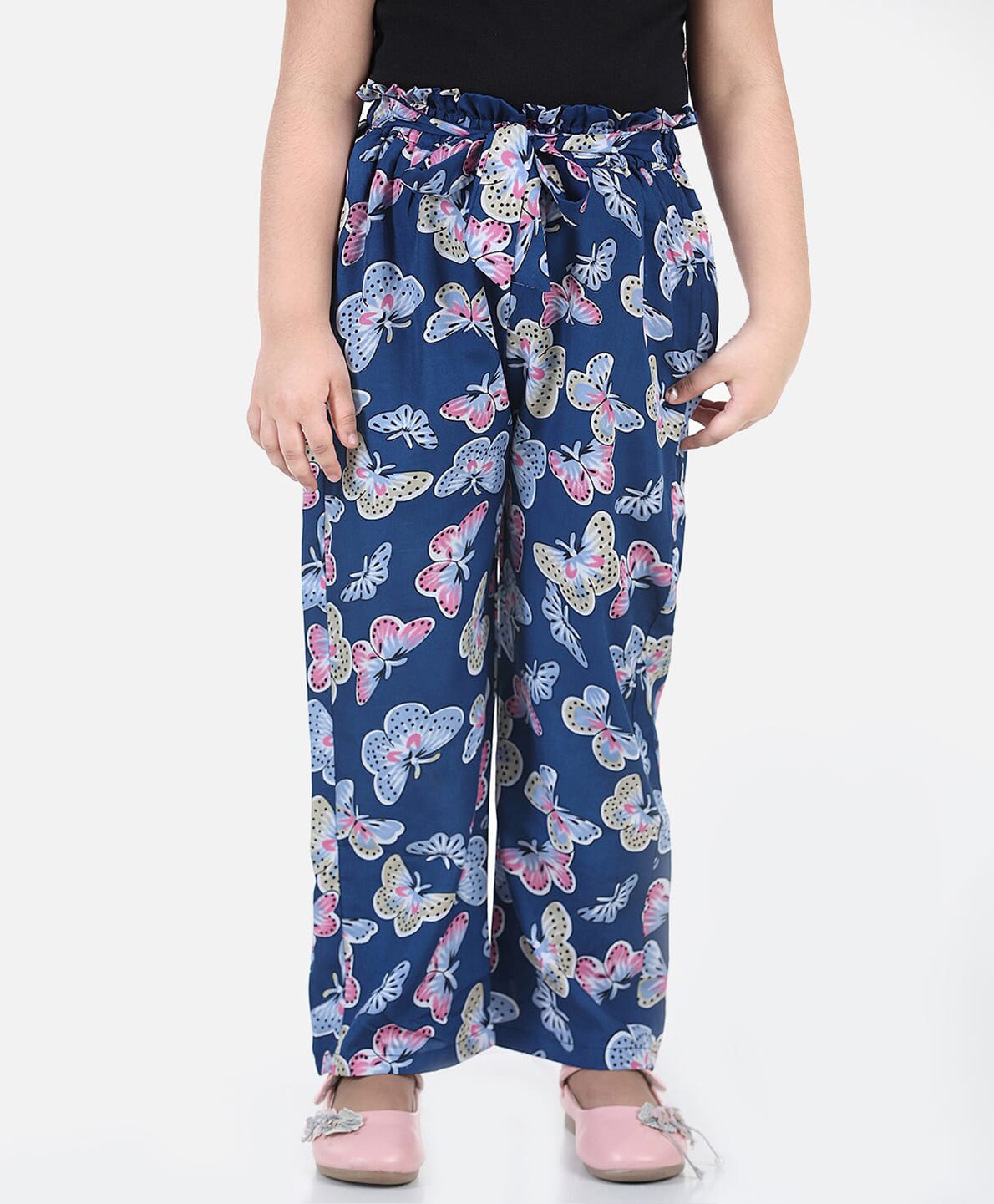 Cutiekins Woven Butterflies Printed Pants - Blue & Pink-picture-23