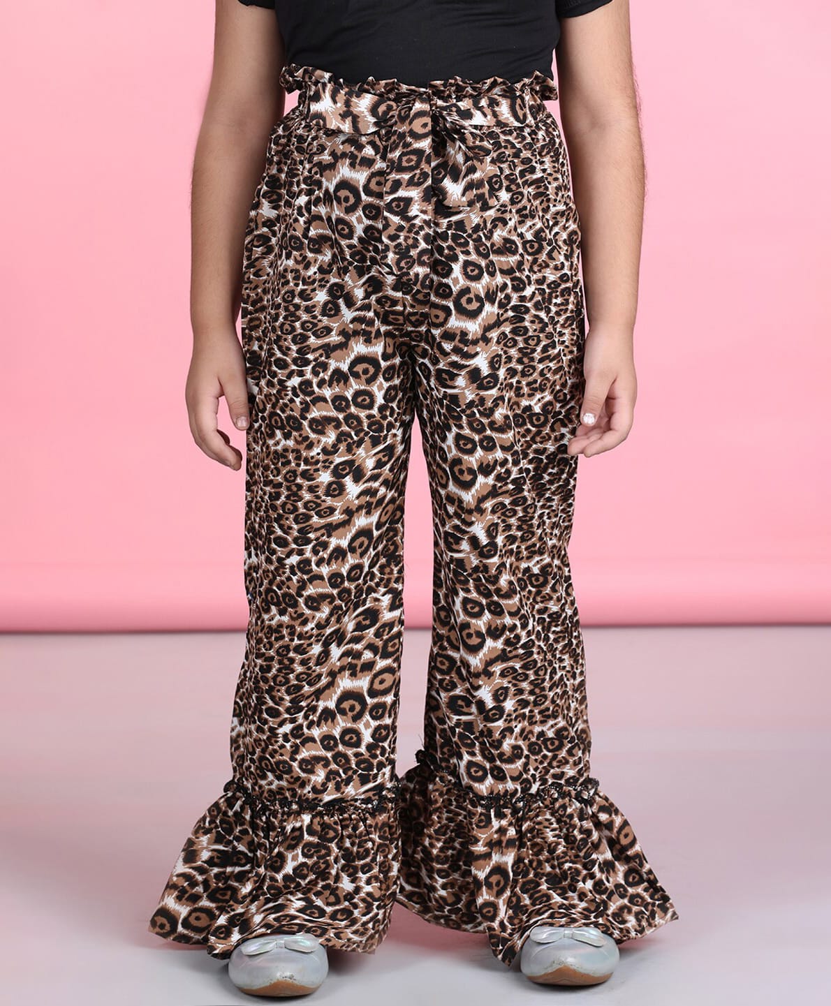 Cutiekins Woven Leopard Printed Pants - Brown & Black-picture-14