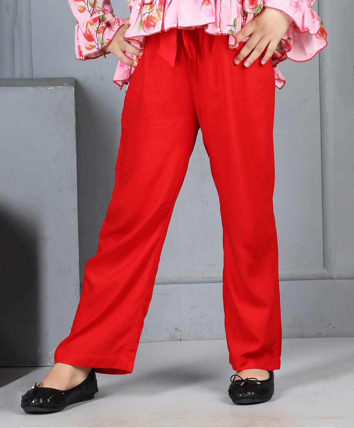 Cutiekins Woven Solid Pants - Red-picture-37