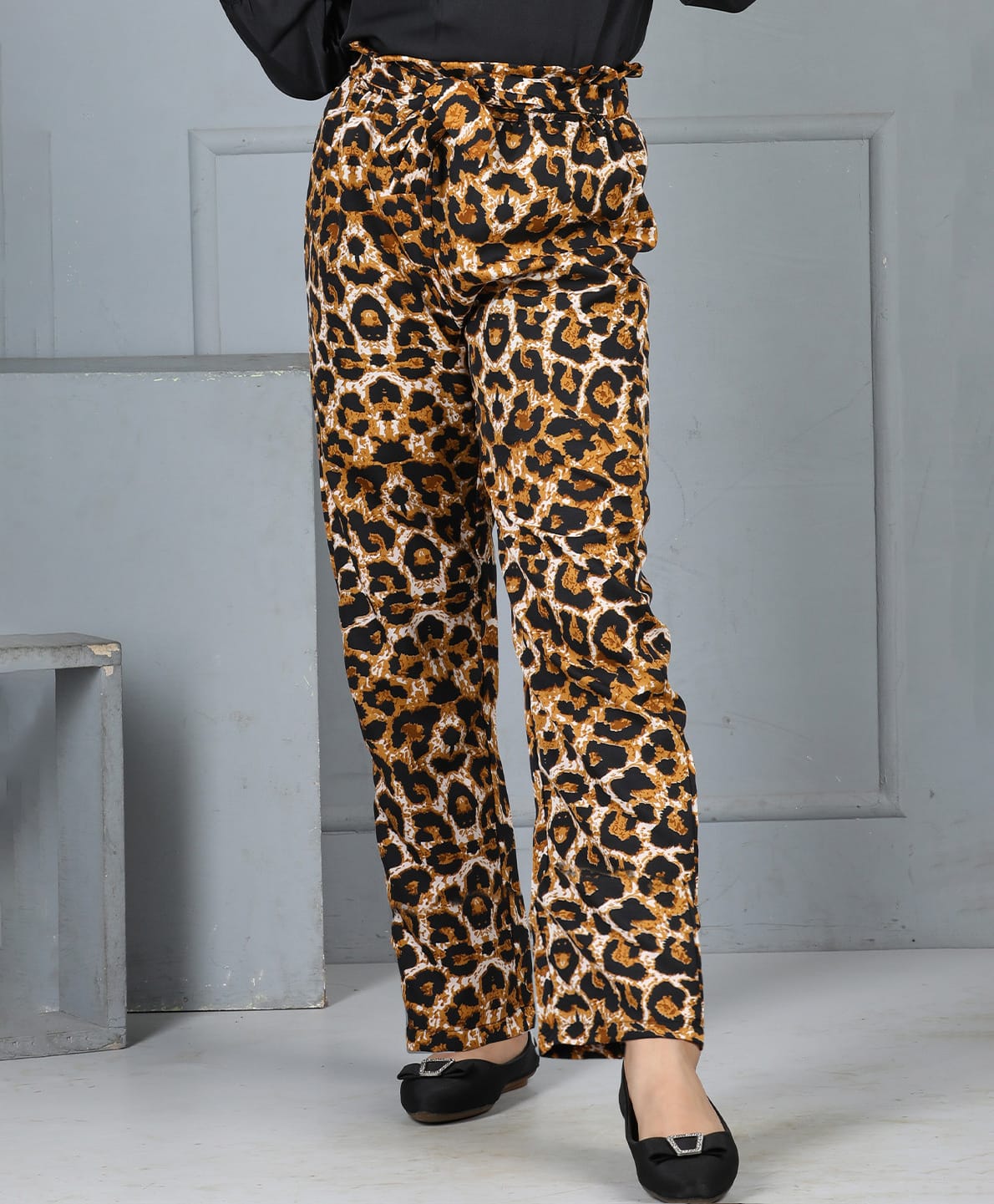 Cutiekins Woven Animal Printed Pants - Brown & Black-picture-12