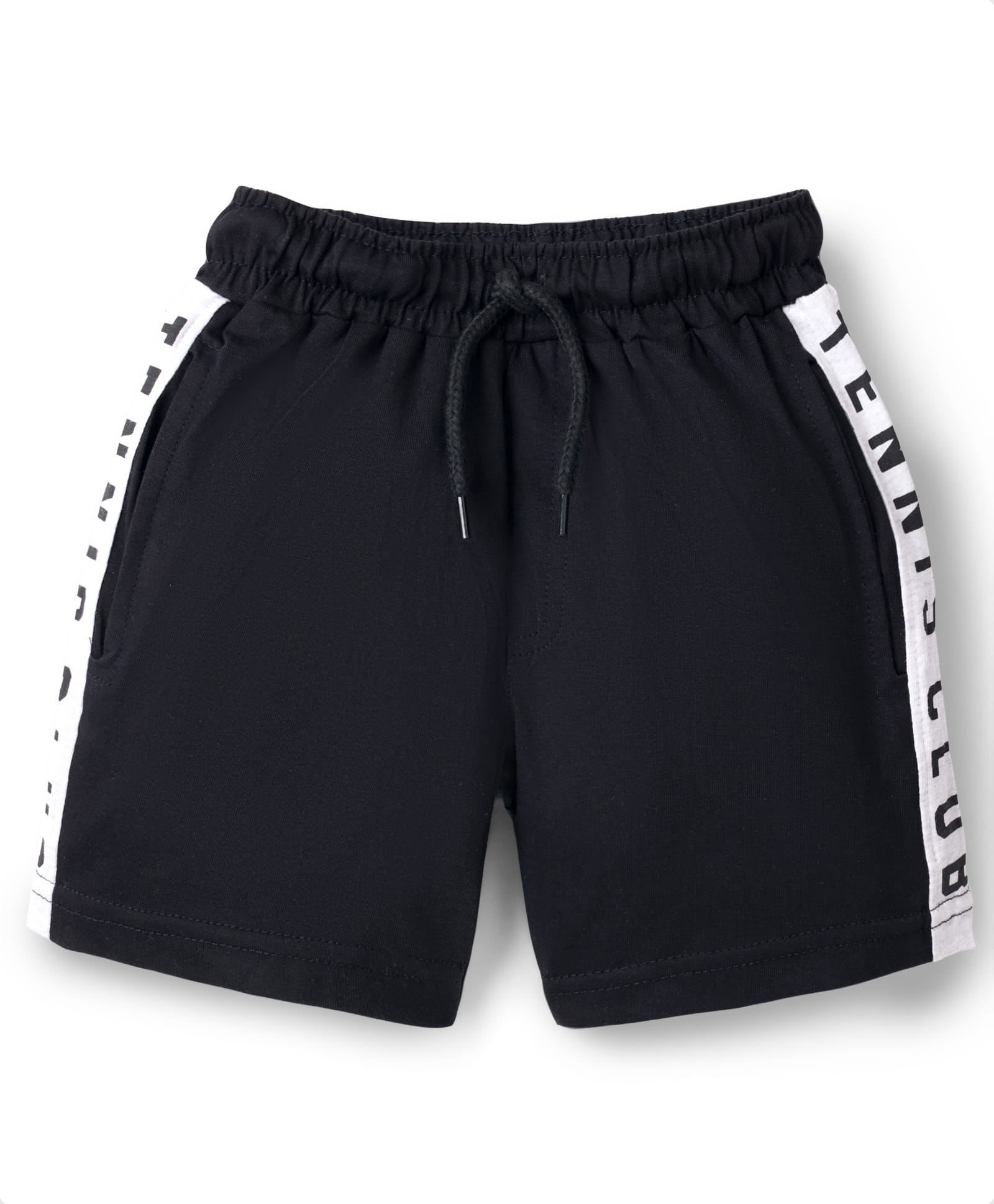 Taeko Single Jersey Knit Above Knee Length Shorts With New York Print - Black-image-21