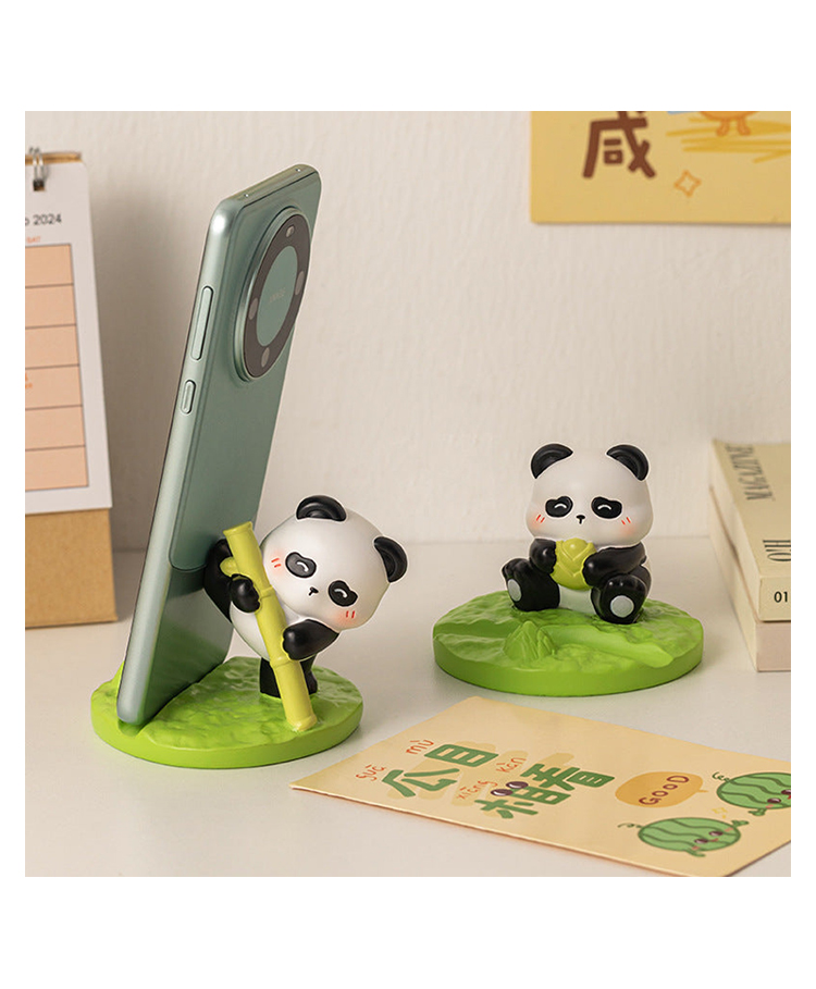 Sanjary Cute Panda Resin Mobile Phone Stand Cartoon Desk Smartphone Holder Decorative Phone Support for Study Office Bedroom Gift color design may vary-image-29