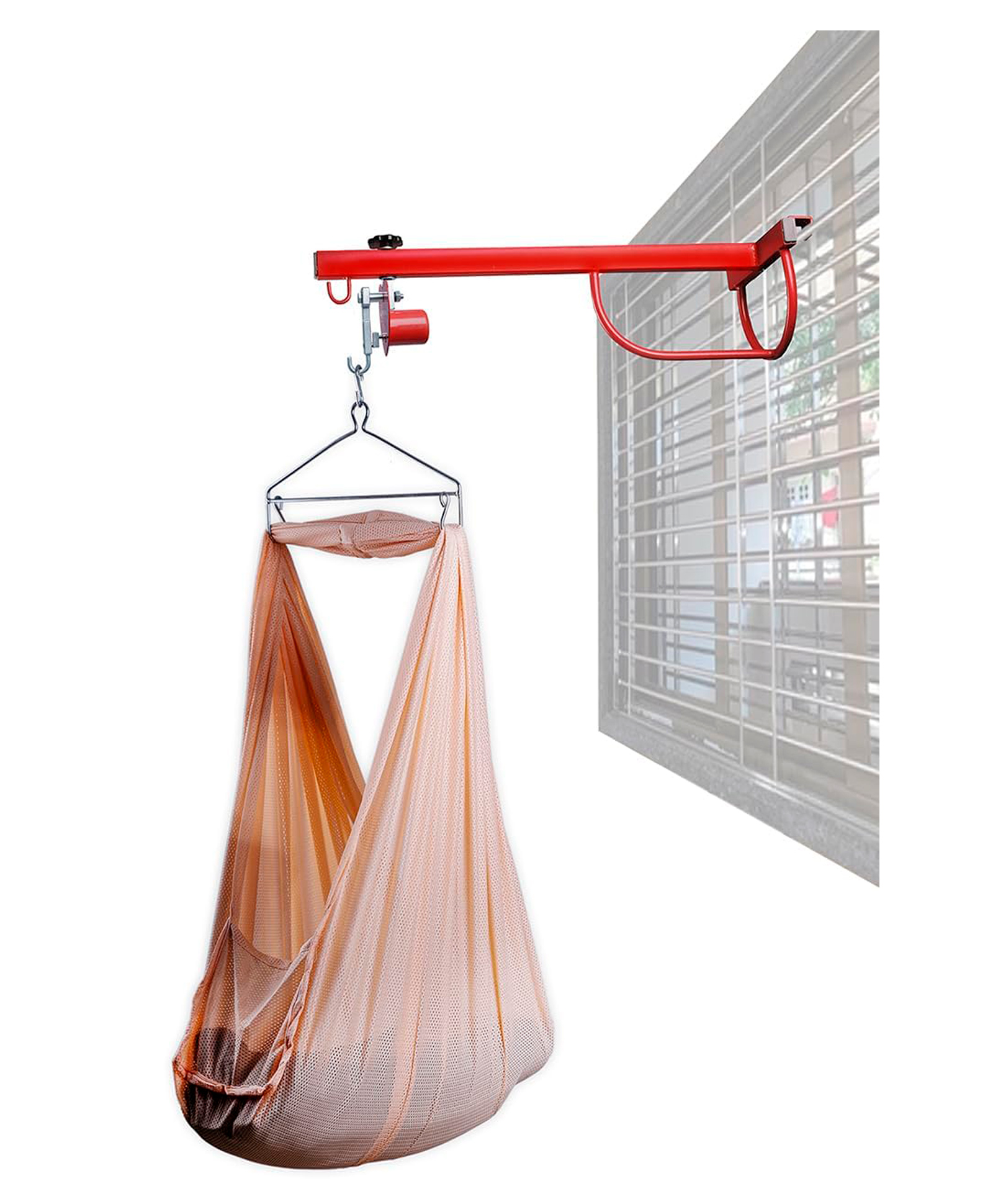 My Cradlle Window Hanger Automatic Baby Swing Jhula With Digital Timer 15 min to 9.45 Hrs | Heavy-Duty Metal, Adjustable Speed Control, 20 kg Load Capacity, Made in India (Cloth Color May Vary)-picture-17