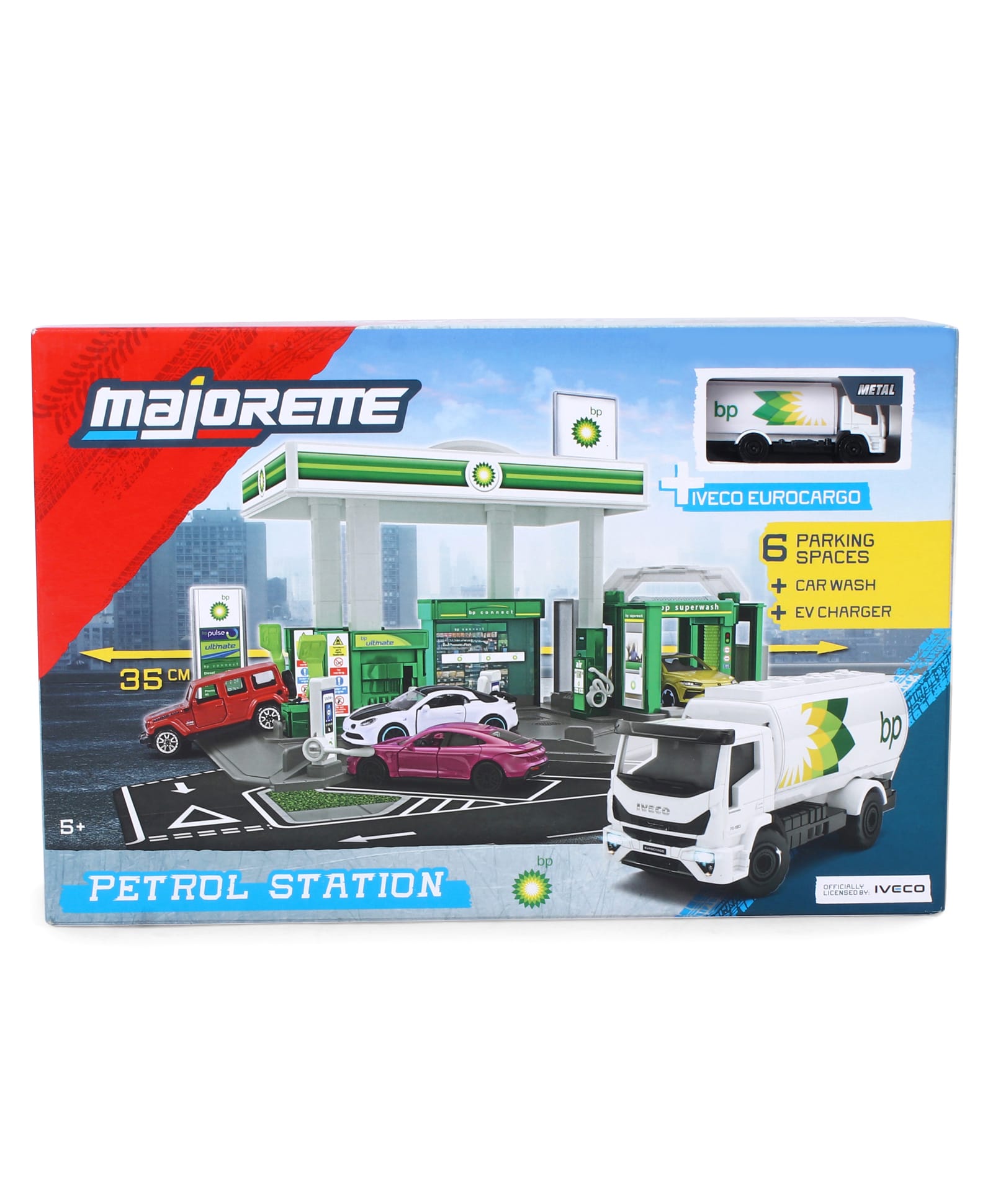 Majorette Petrol Station BP Playset with 1 Die Cast Vehicle - Multicolor-image-8