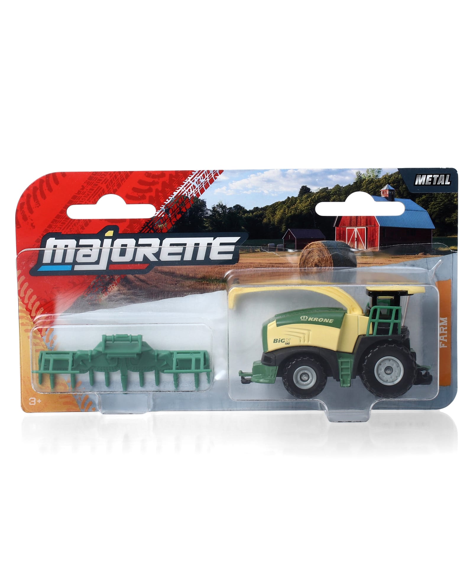 Majorette Die Cast Farm Trailer - Yellow-image-2