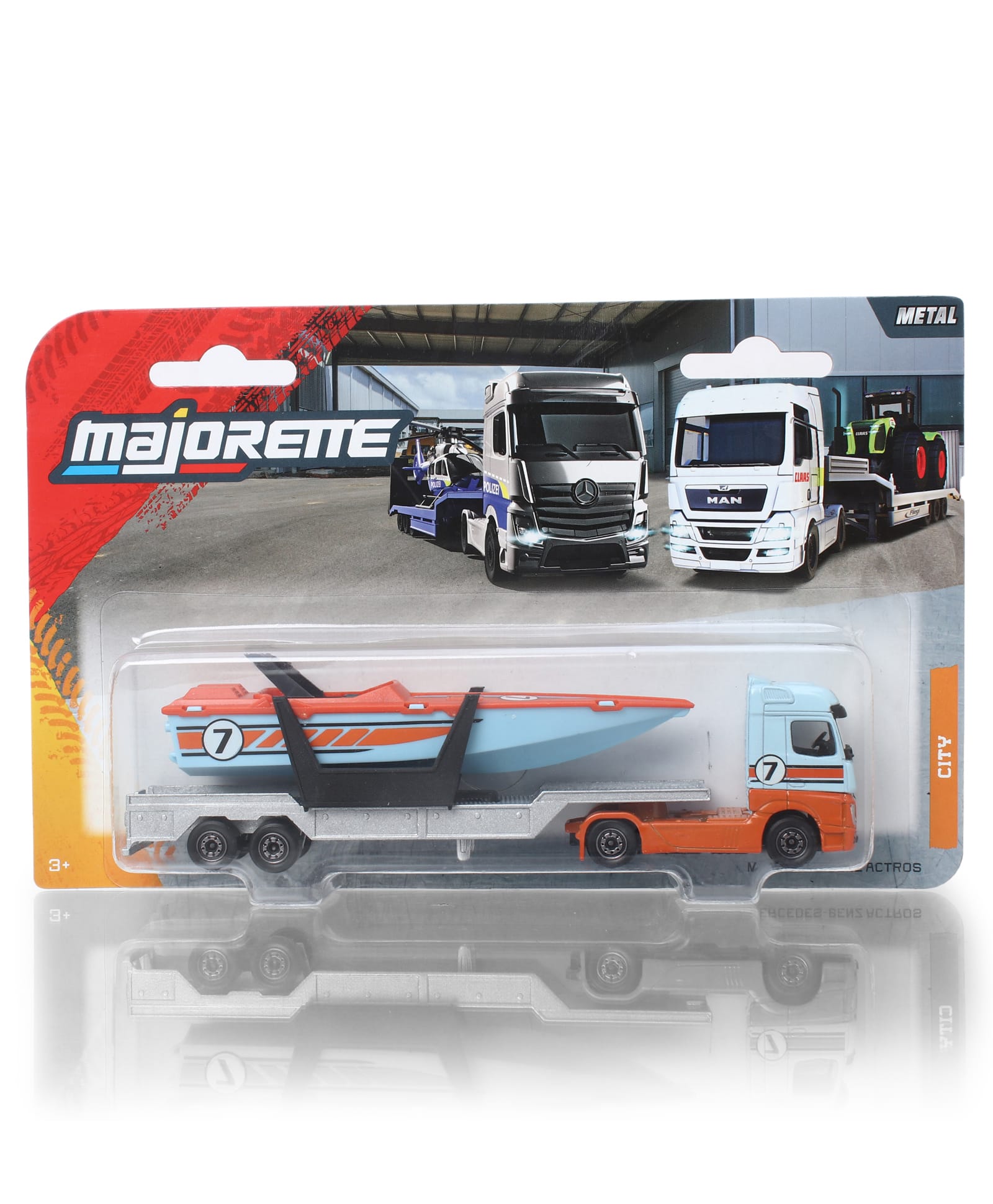 Majorette Die Cast City Transporter - Red-image-26