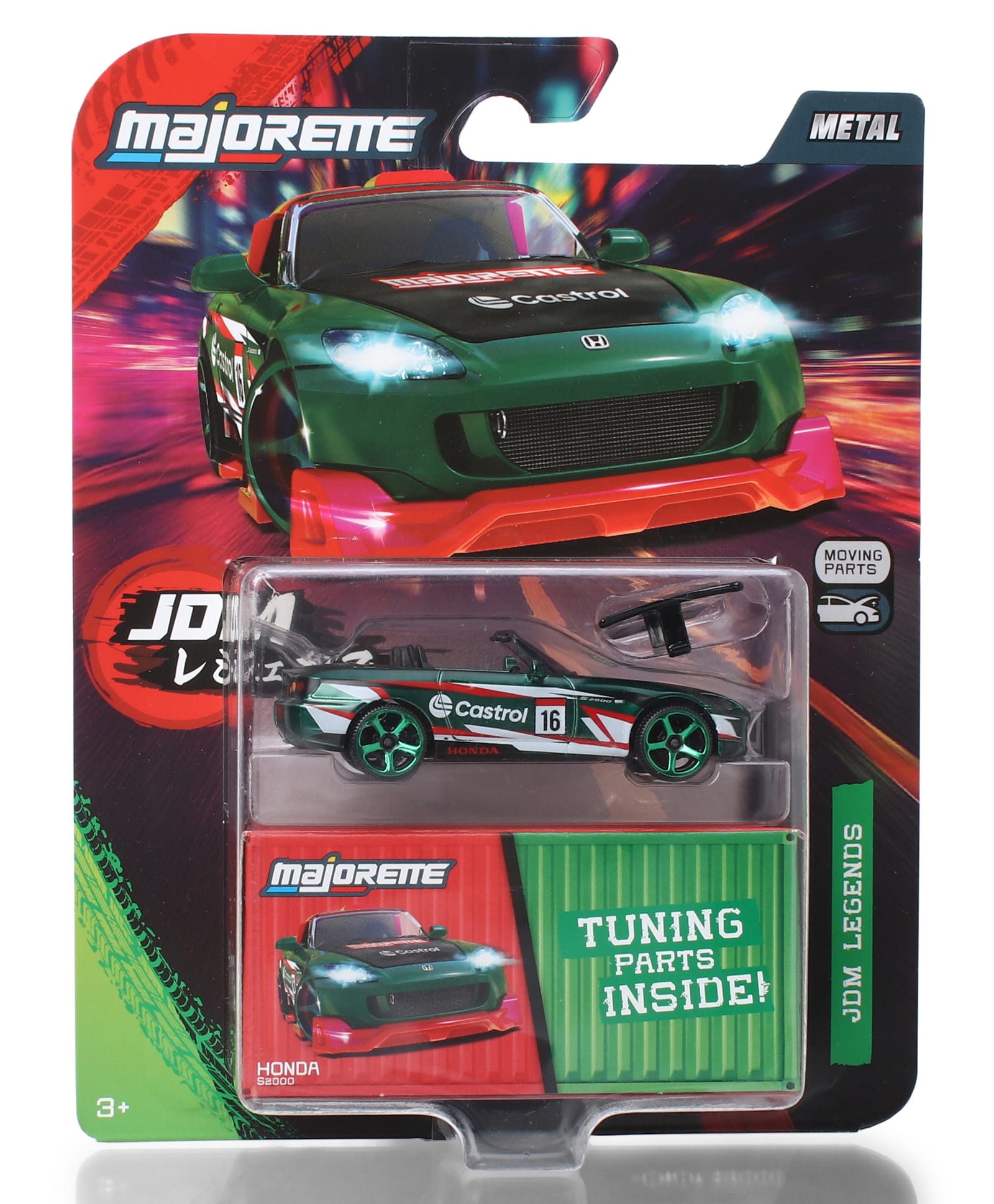 Majorette Jdm Legends Deluxe Die Cast Cars - Green-image-35