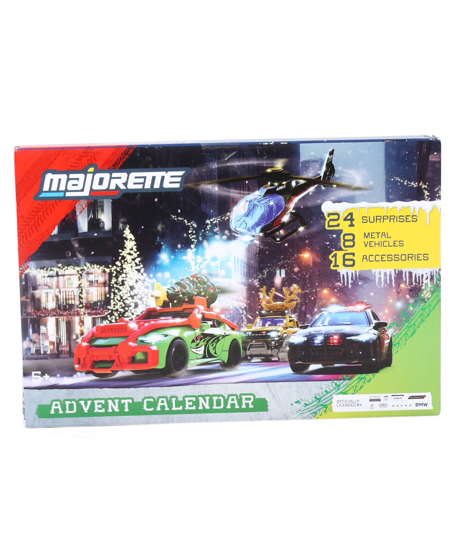 Majorette Advent Calendar Holiday Playset with 8 Die Cast Cars - Multicolor-image-27