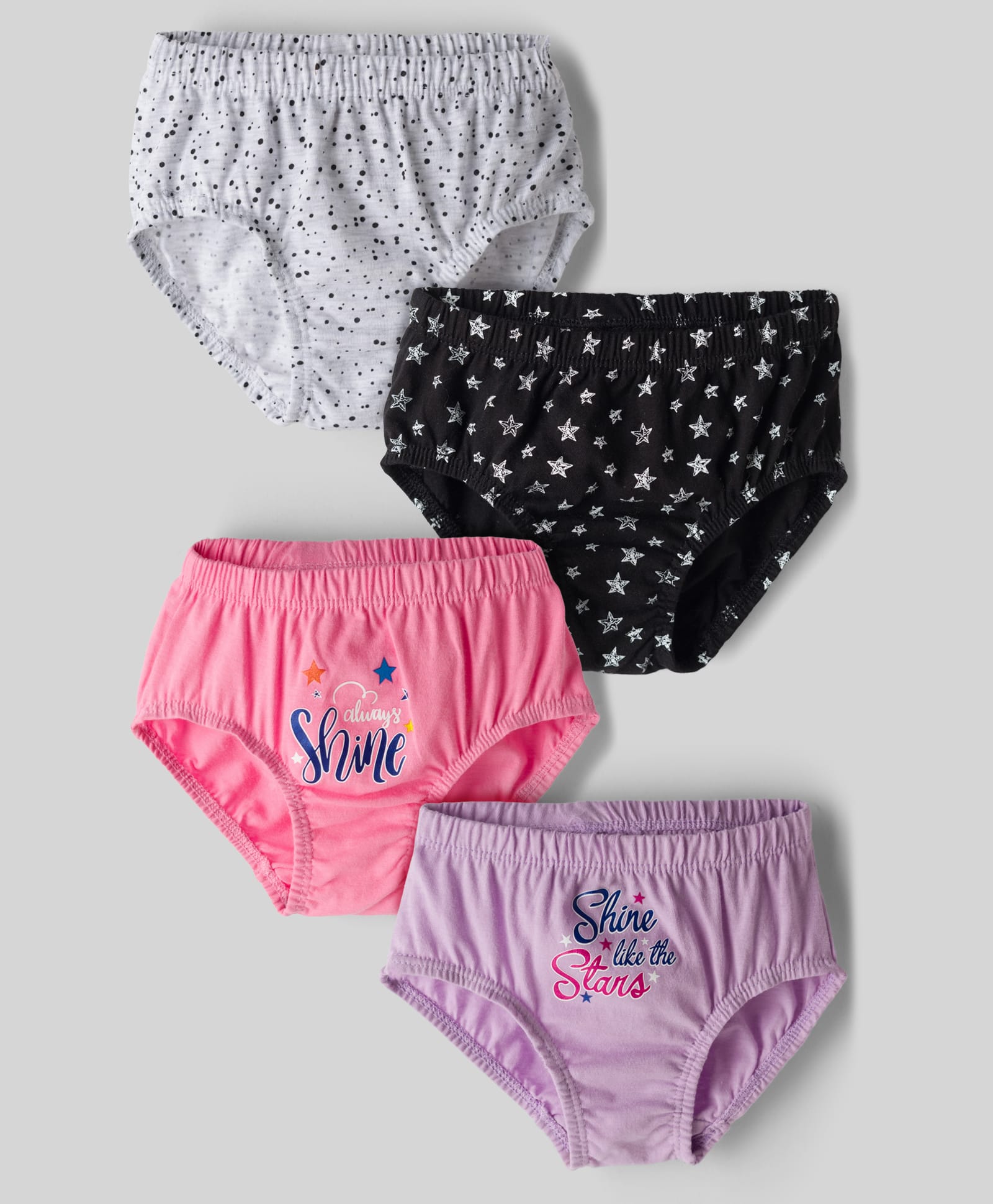 Bodycare Cotton Knit Printed Panties Pack of 4 - Multicolor-picture-11