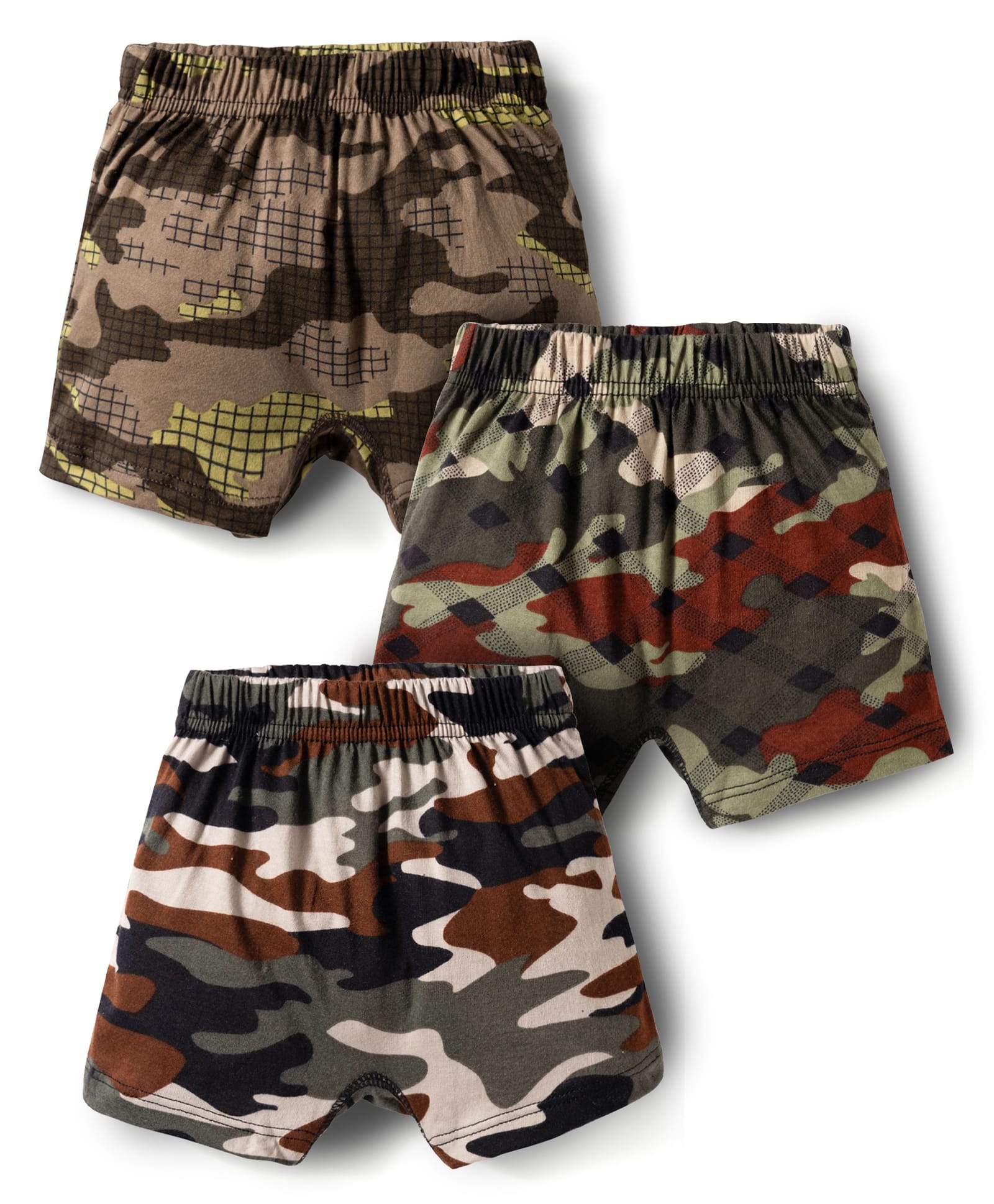 Bodycare 100% Cotton Knit Camaflouge Printed Briefs Pack Of 3 - Multicolour-image-16