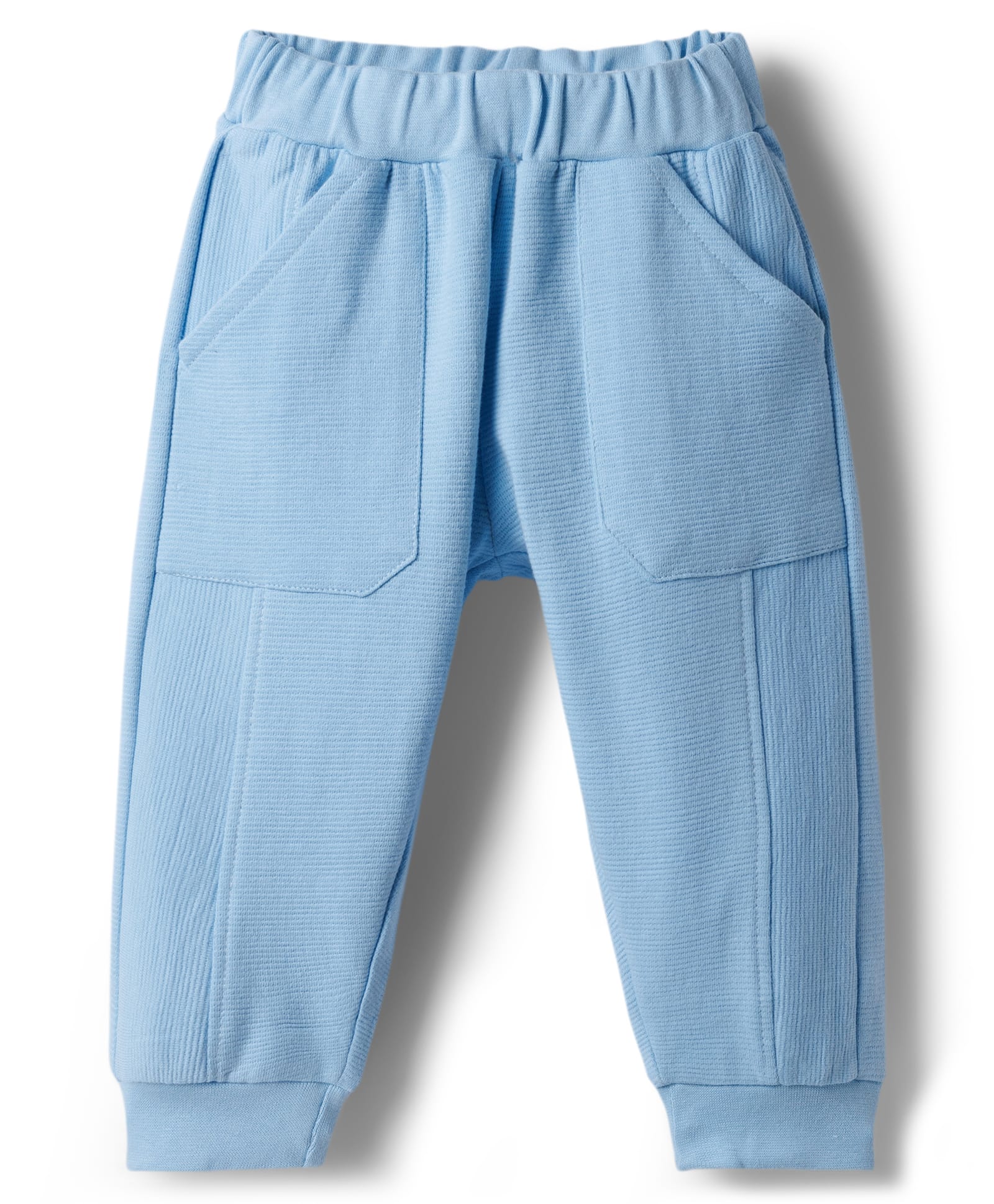 Zero Knit Full Length Solid Lounge Pant - Blue-image-21