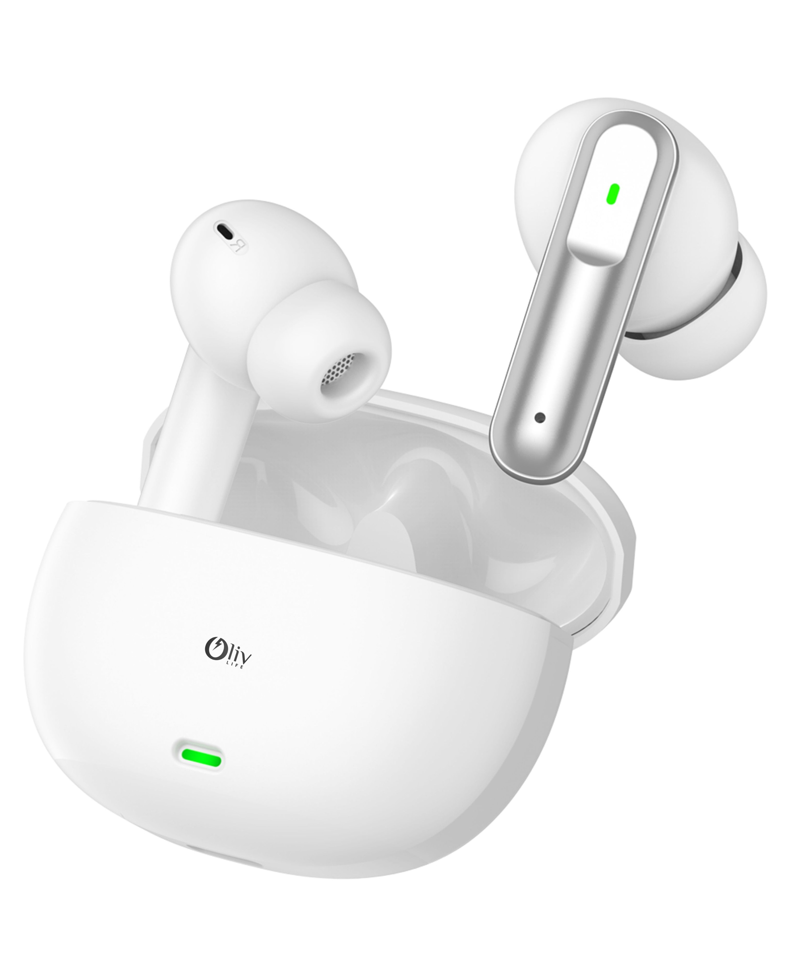 Olivlife Axcent True Wireless Earbuds | ANC 35dB Noise Cancelling, 4 Mics ENx Tech, 42H Playtime, Fast Charging, Low Latency Gaming Mode, IPX5 Water Resistant Bluetooth Earphones-image-49