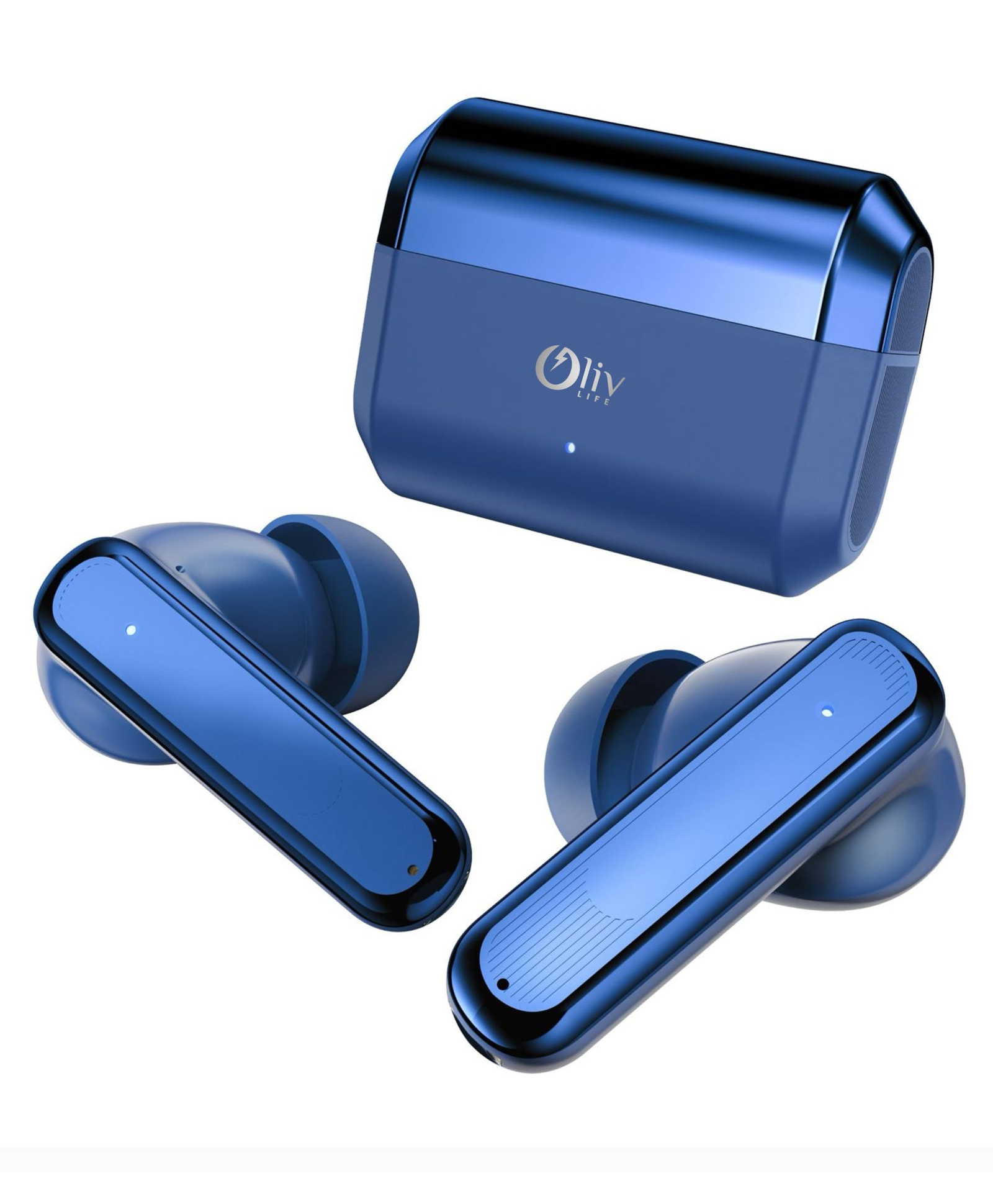 Olivlife Aura Wireless Bluetooth Earbuds | Bluetooth in Ear Headphones with Mic, Deep Bass, Long Battery Life, Touch Control, Portable Charging Case, Sweat Resistant Lightweight Design-image-23
