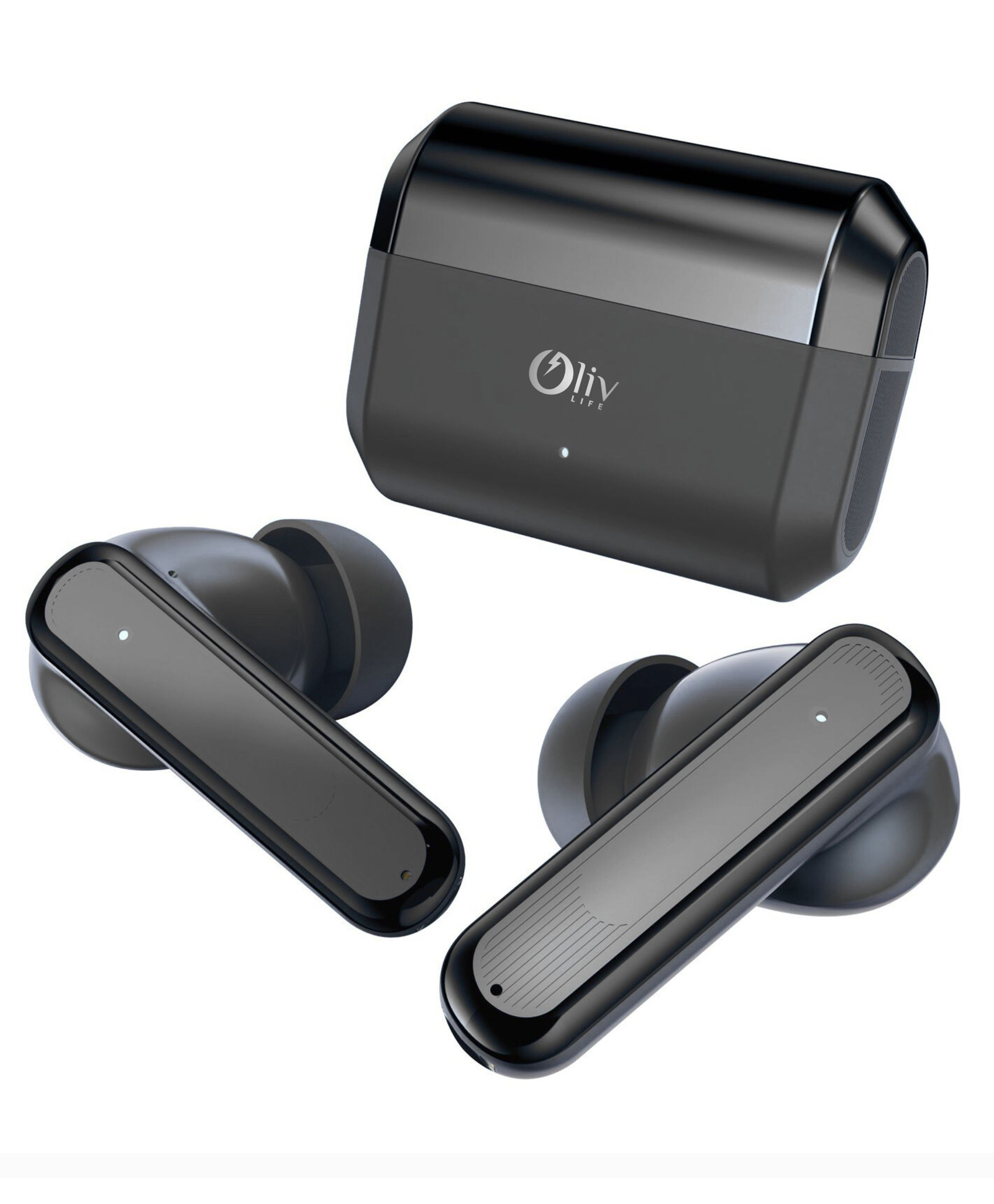 Olivlife Aura Wireless Bluetooth Earbuds | Bluetooth in Ear Headphones with Mic, Deep Bass, Long Battery Life, Touch Control, Portable Charging Case, Sweat Resistant Lightweight Design-image-22