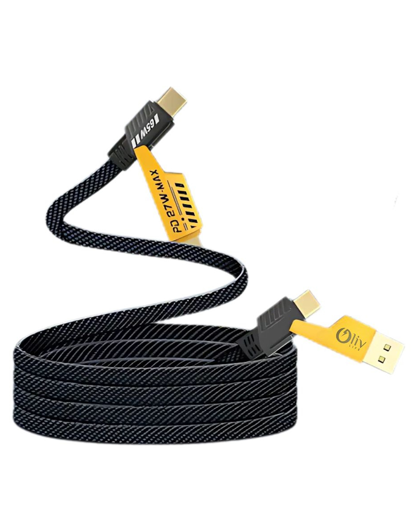 OlivLife 4 IN 1 Charging Cable| USB Multi Charging Cable with Type-C, Micro USB & IOS | Fast Charge & Data Sync | Durable Design | Compatible with Smartphones, Tablets & Power Banks-image-3