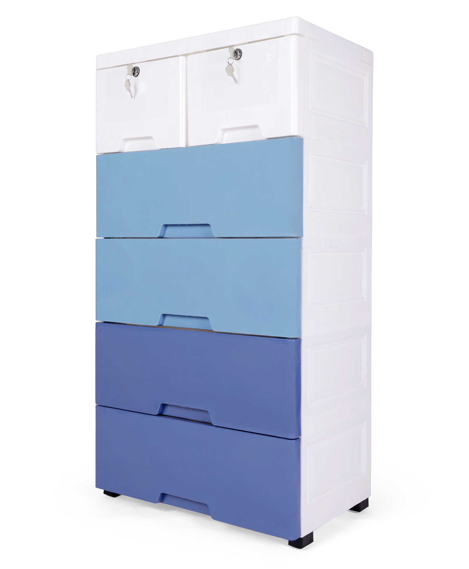 Rasvesh Chest Of Drawers: Versatile Drawer Organizer & Organiser Storage Box For Neat And Tidy Storage Solutions Plastic Drawers For Kids - Blue Cabinet-image-7