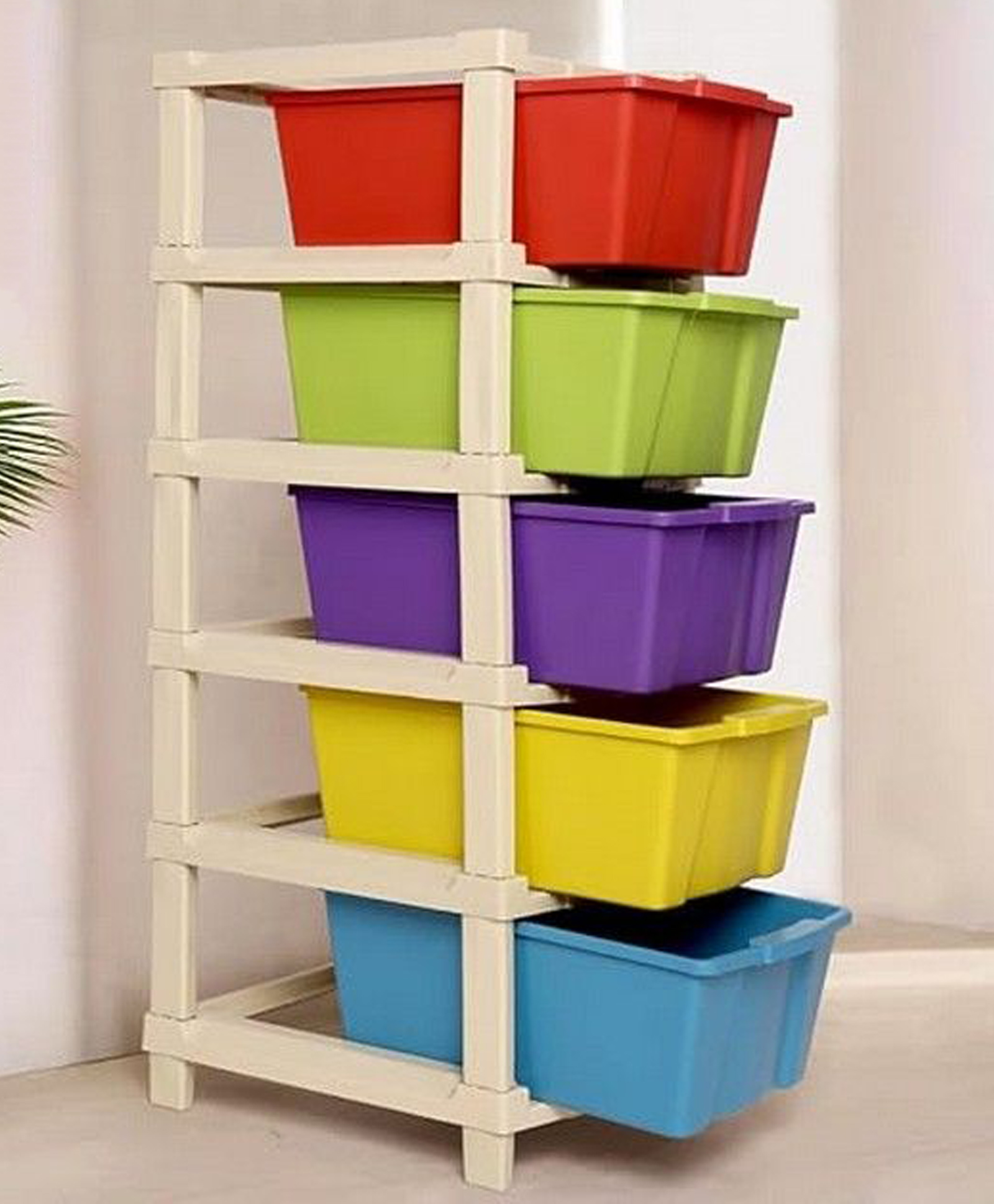 Rasvesh Modular Drawer Storage Organizer, Plastic Chest of Drawers , Multi-Layer Storage Drawer 5 layer, Multicolor.-image-29