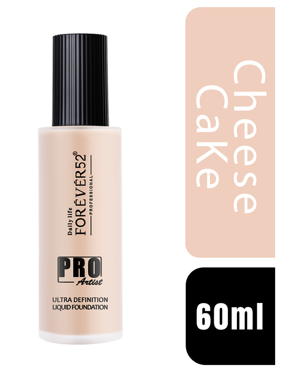 Daily Life Forever52 Pro Artist Ultra Definition Liquid Foundation | Full Coverage, 24HR Wear, Waterproof, Sweatproof, Oil-Free & Hydrating Formula-Cheese Cake | Fair-001-picture-17