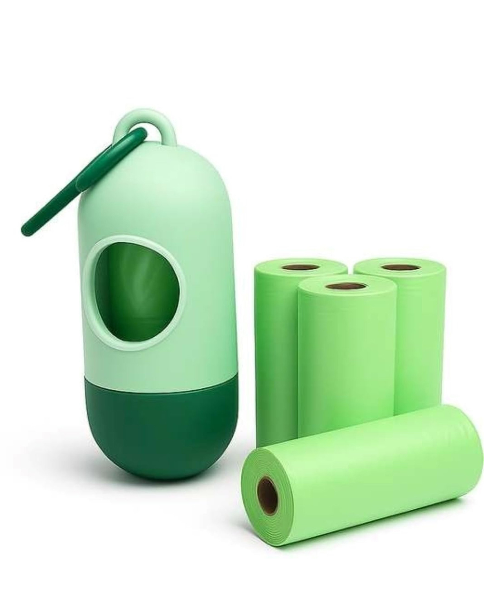 MIHAR ESSENTIALS Portable Diaper Disposal Bag Dispenser With 4 Garbage Bag Rolls - Green-image-31