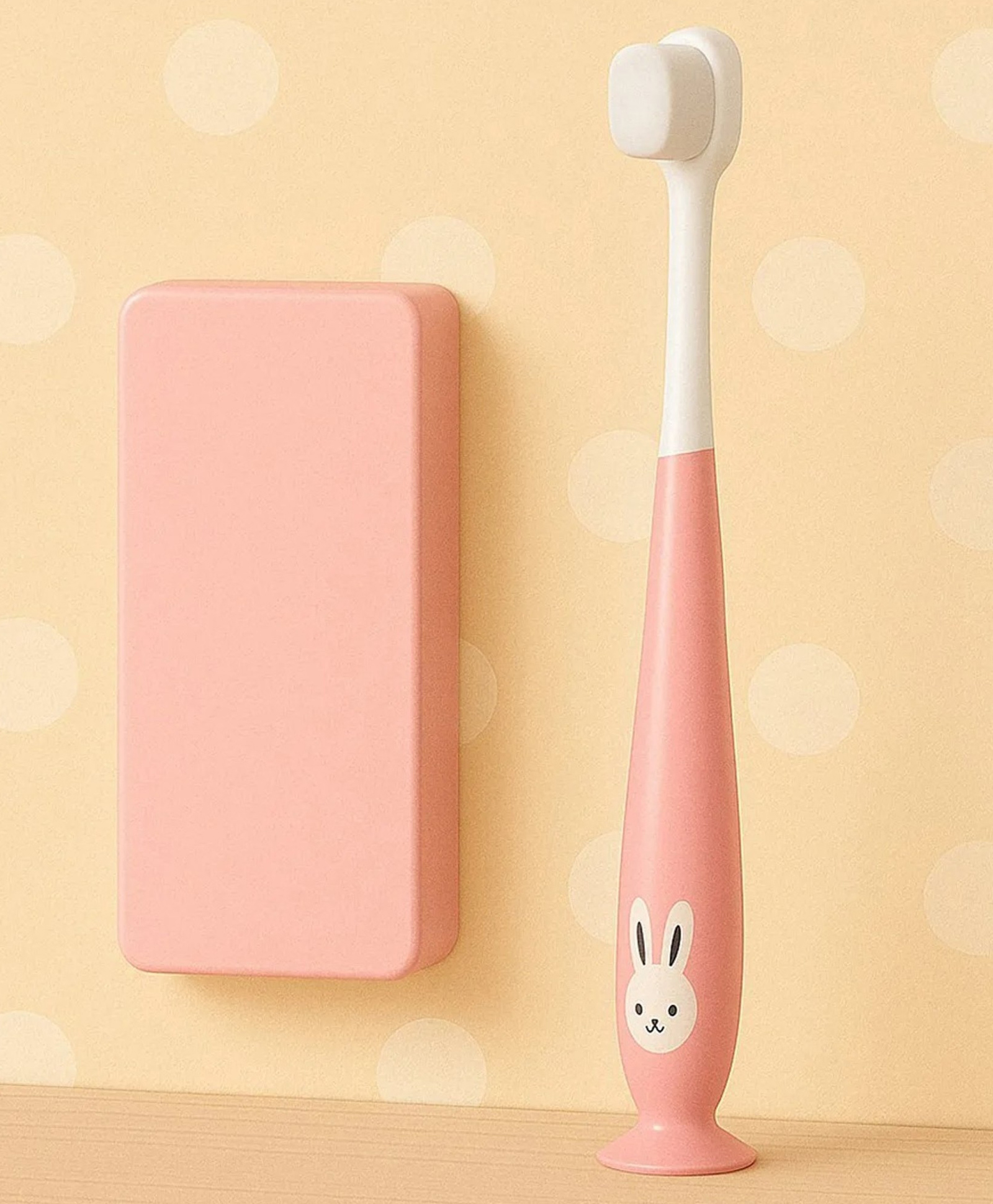 Mihar Essentials Baby Toothbrush I Supersoft Bristles & Section Cup Base Tooth Brush for Kids/Babies/Toddlers - Pink (Pack of 1)-picture-5