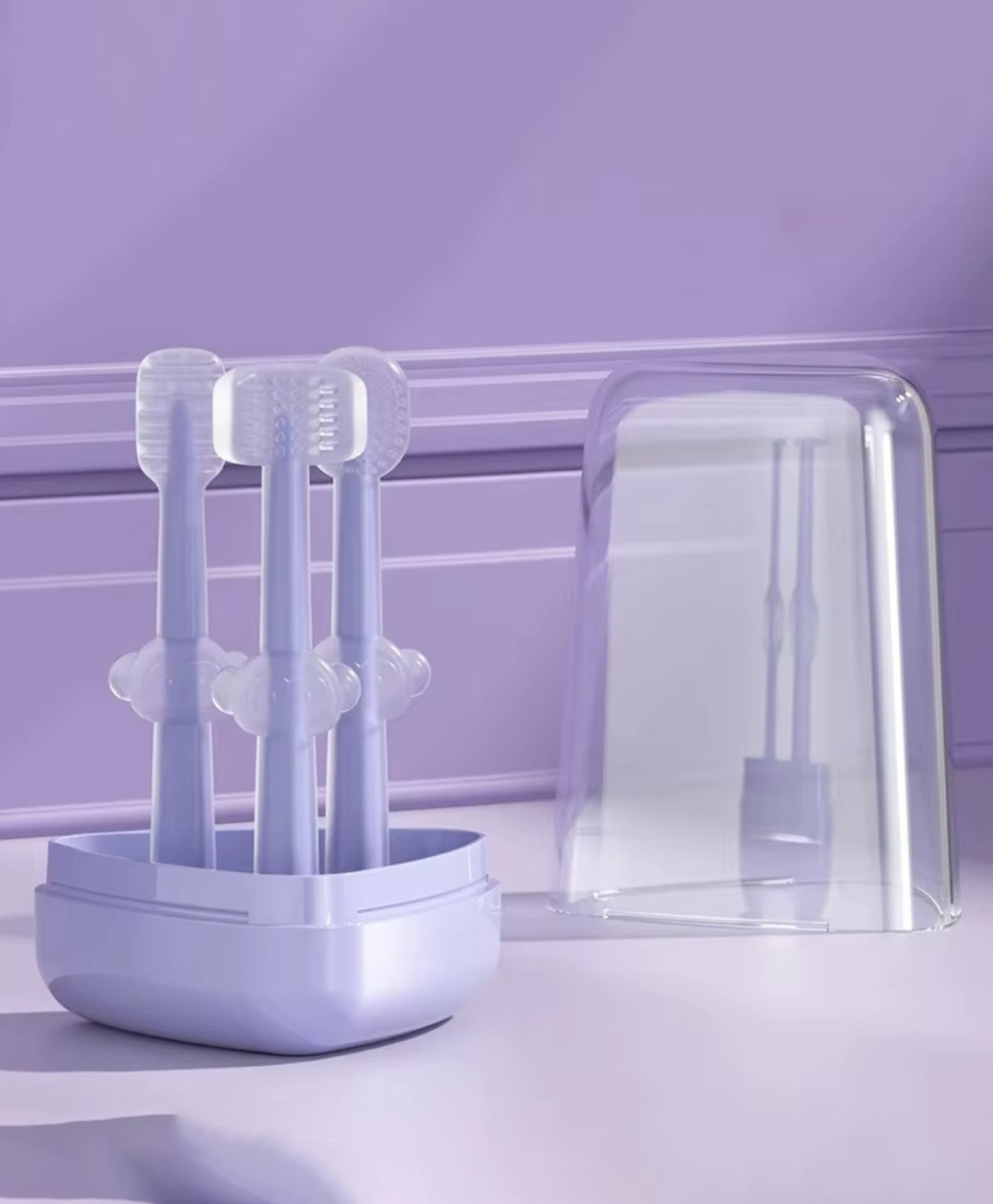 MIHAR ESSENTIALS 3 in 1 Toothrbush Set - Purple-picture-7