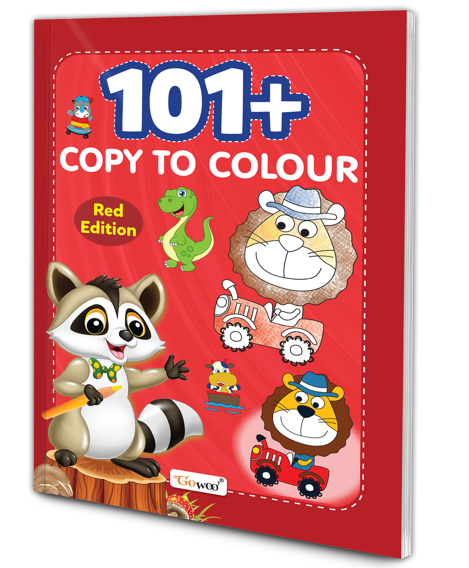101+ Copy to Colour - Red Edition :- Fun and Creative Colouring Book for Preschoolers, Early Learning Activity Book for Kids, Educational Colouring Book for Children, UKG Book for Kids-image-25