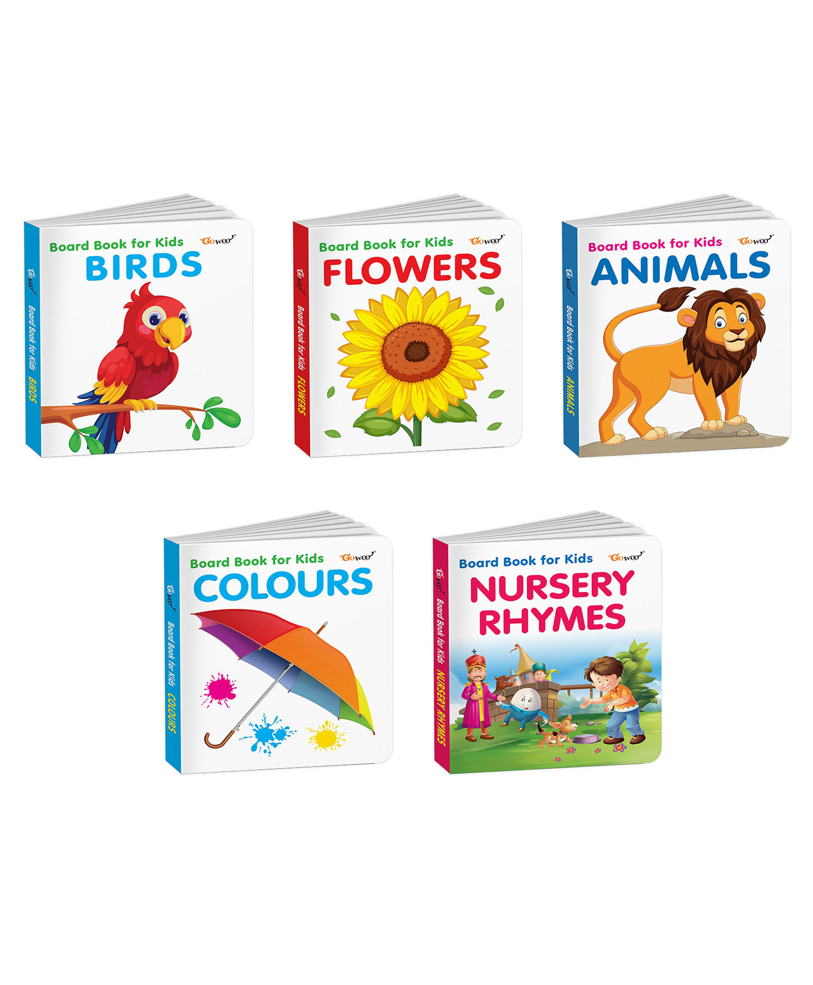 Animals, Birds, Colours and more - Board Book for Kids :- early flower recognition and board book, nature based learning book for preschoolers, rhymes book with picture | Set of 5 Books-image-29