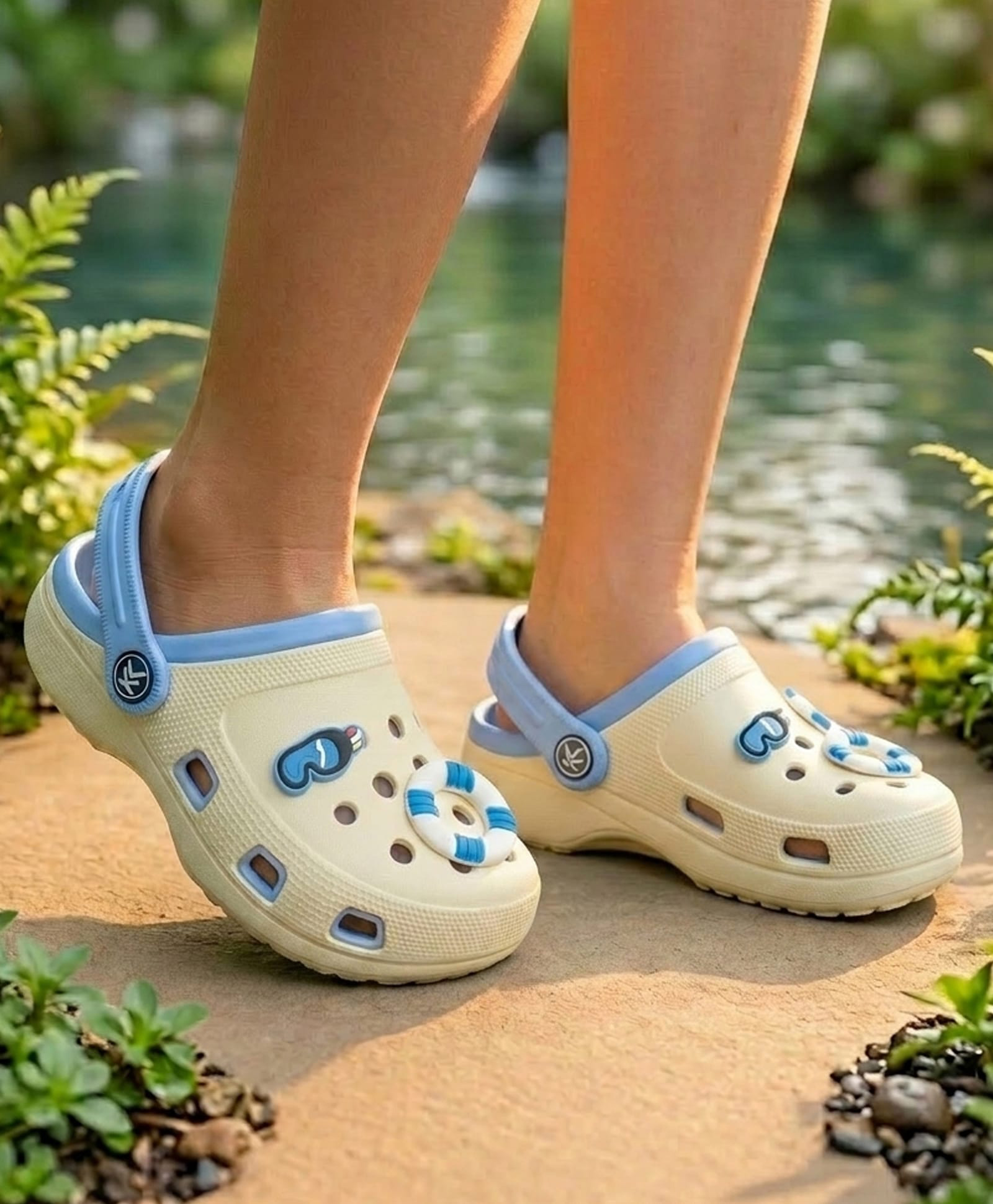kookie kids india Kookie Kids Clogs With Applique Detailing & Back Strap Closure - Yellow-picture-18