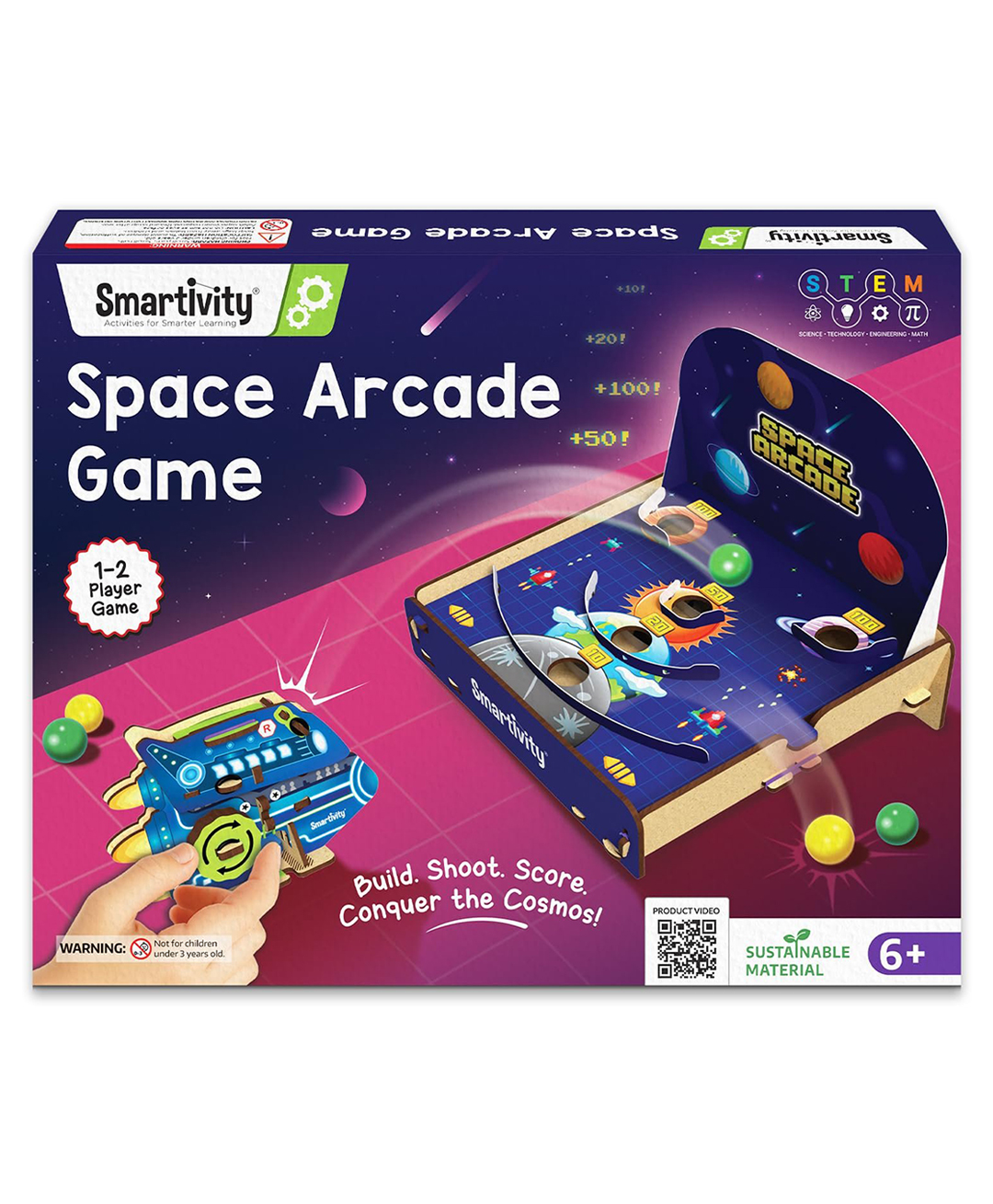 Smartivity Space Arcade 1-2 Player Shooting & Scoring Game for kids 6-12 Years-image-20