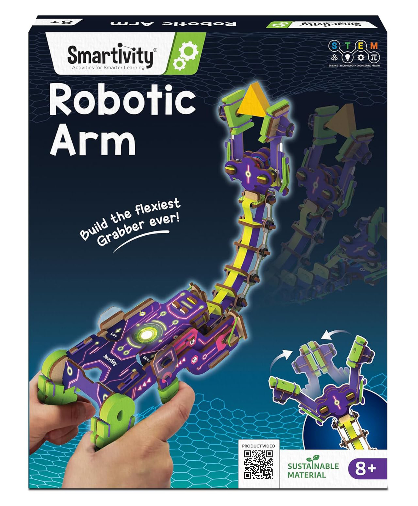 Smartivity Robotic Arm Handheld Grabber with Flexible Neck for kids 8-14 Years-image-38