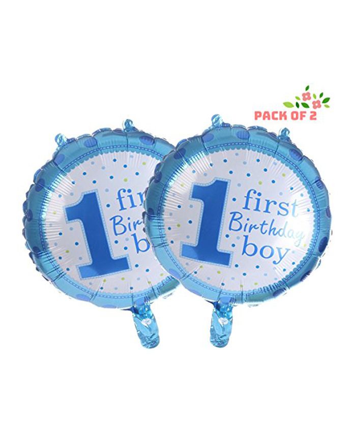 AMFIN First Birthday Balloon Blue - Pack of 2-image-25