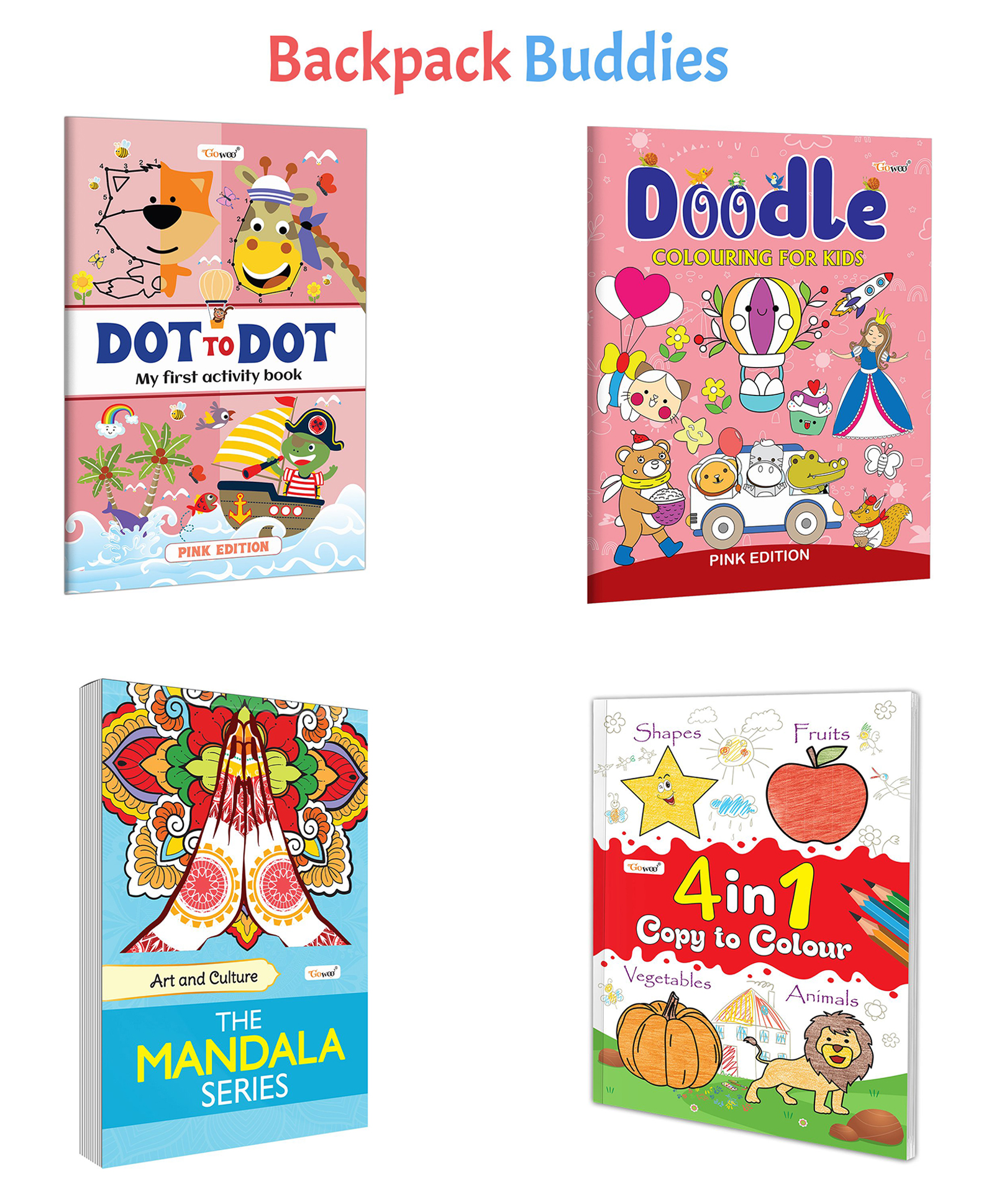 Art & Culture - The Mandala Series, 4 IN 1 COPY TO COLOUR and more :- Mandala art colouring, dot-to-dot activity and doodle fun for kids | Combo of 4 books-image-35